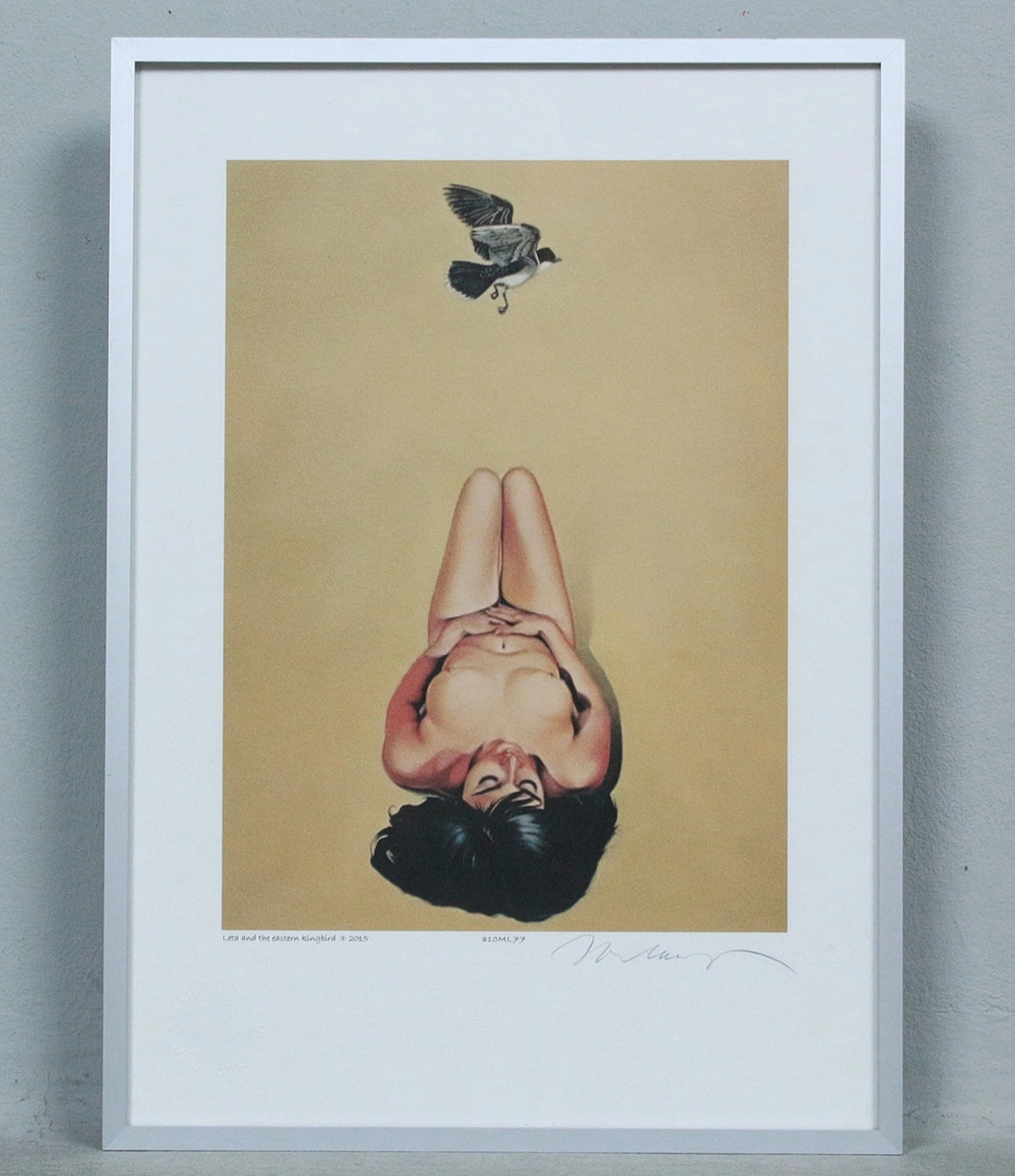 MEL RAMOS (1935-2018). NACH. Farbgrafik, '' Leta and the eastern Kungbird ''.