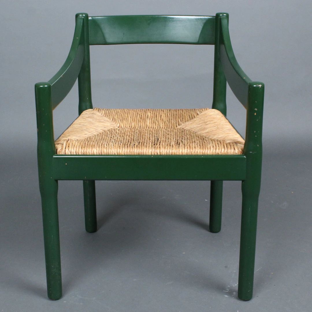 VICO MAGISTRETTI. Cassina. Stuhl / Esszimmerstuhl, Modell 'Carimate'