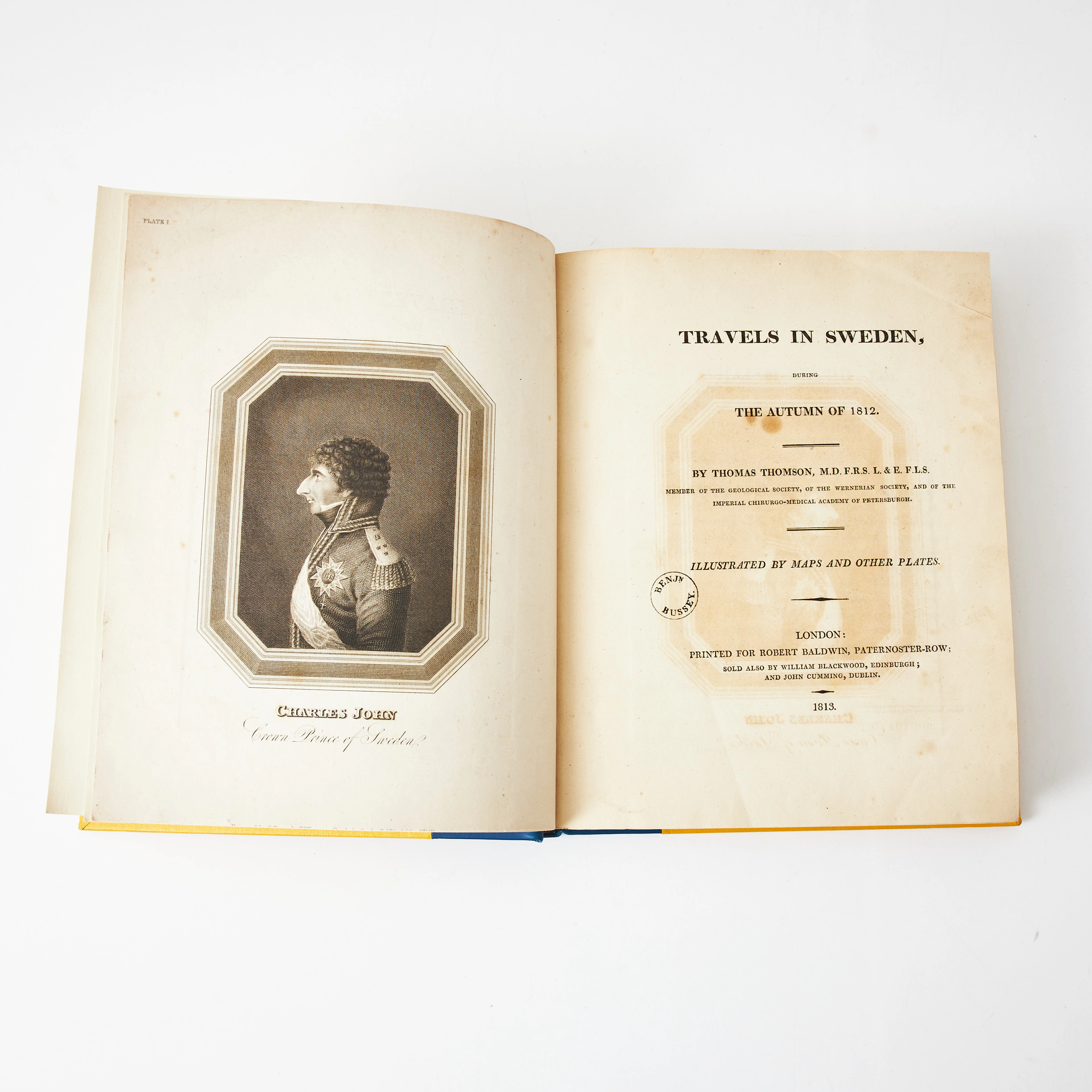 THOMSON, TRAVELS IN SWEDEN, 1813.