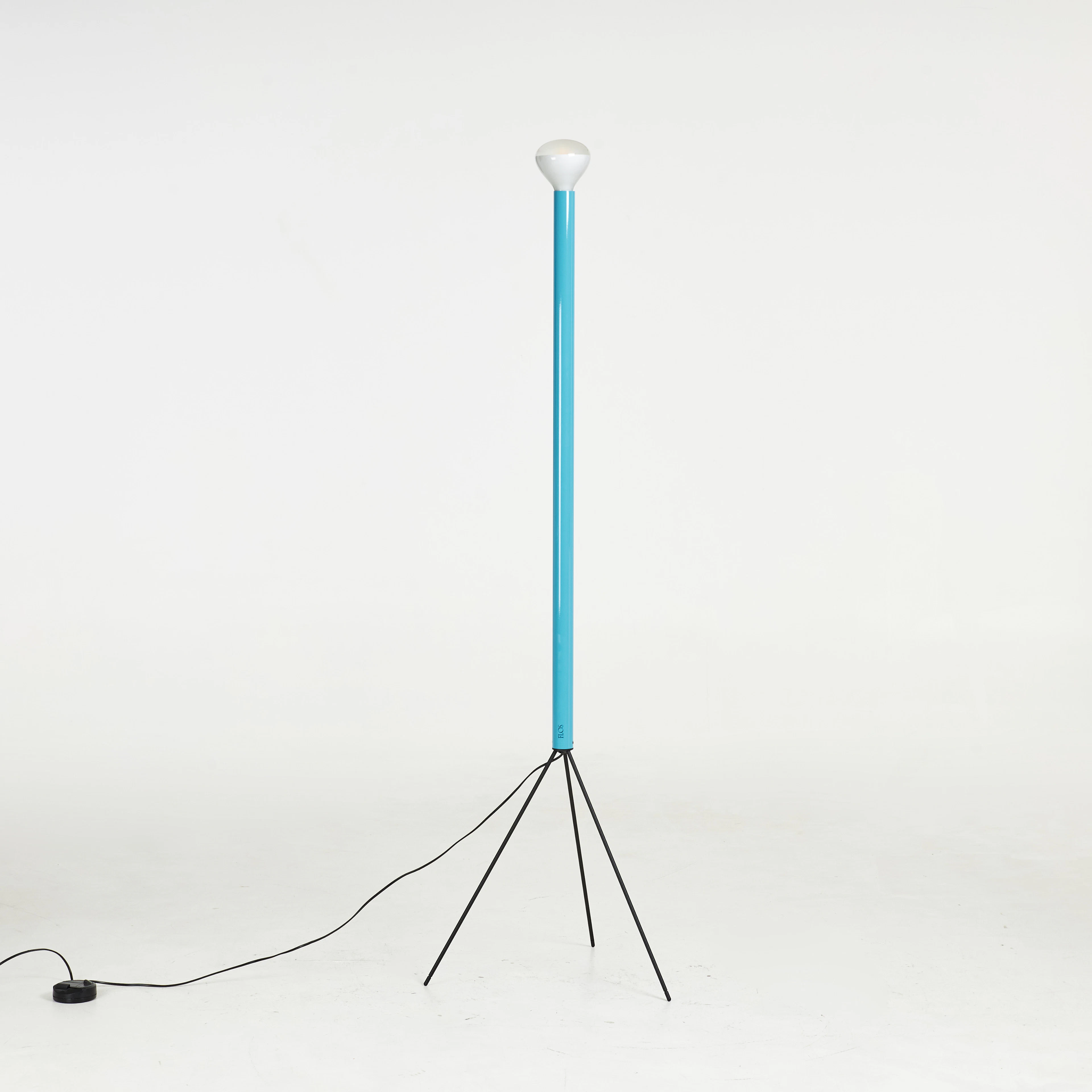 ACHILLE & PIER GIACOMO CASTIGLIONI. Golvlampa, "Luminator", metall