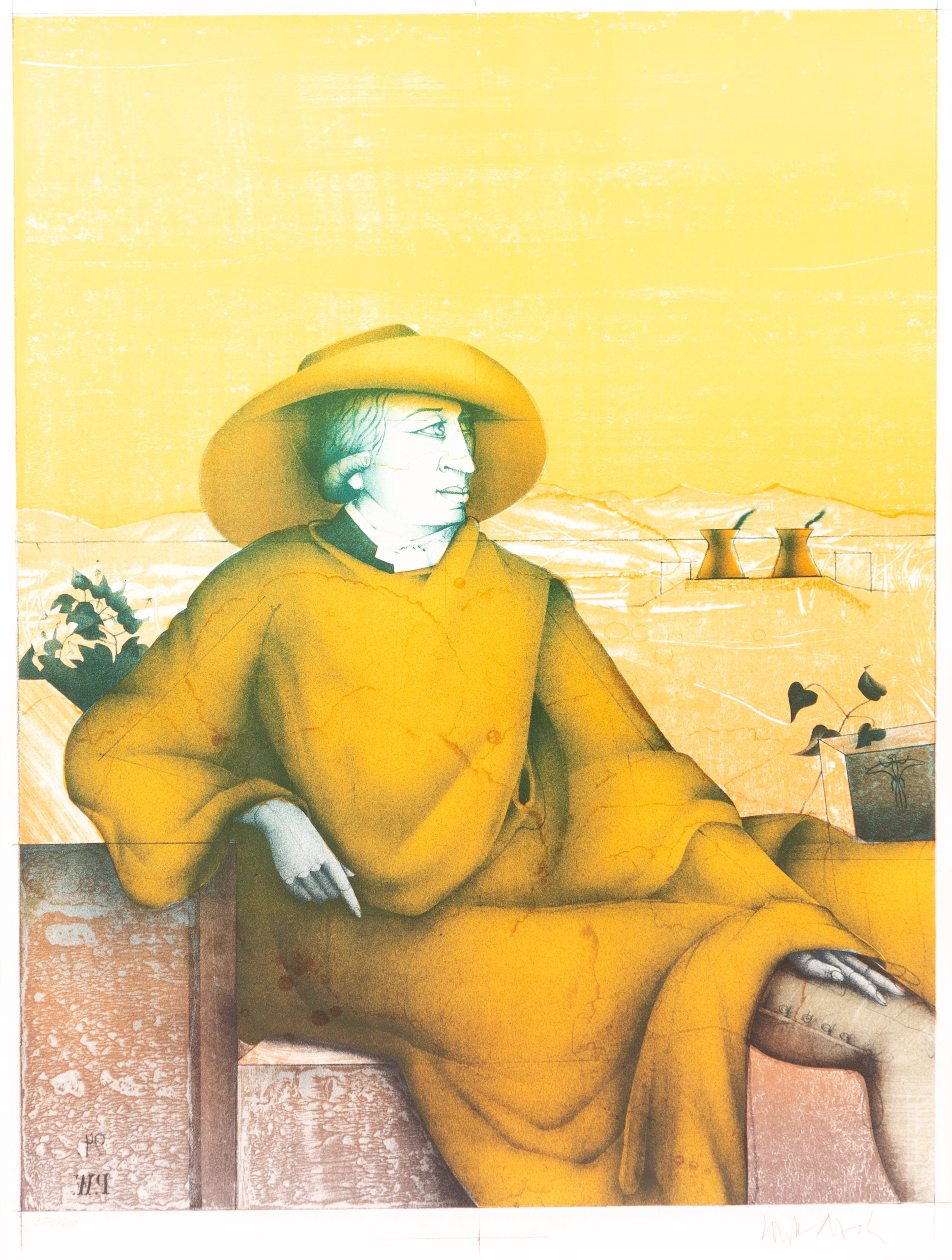 PAUL WUNDERLICH (1927-2010). Goethe in der Campagna.