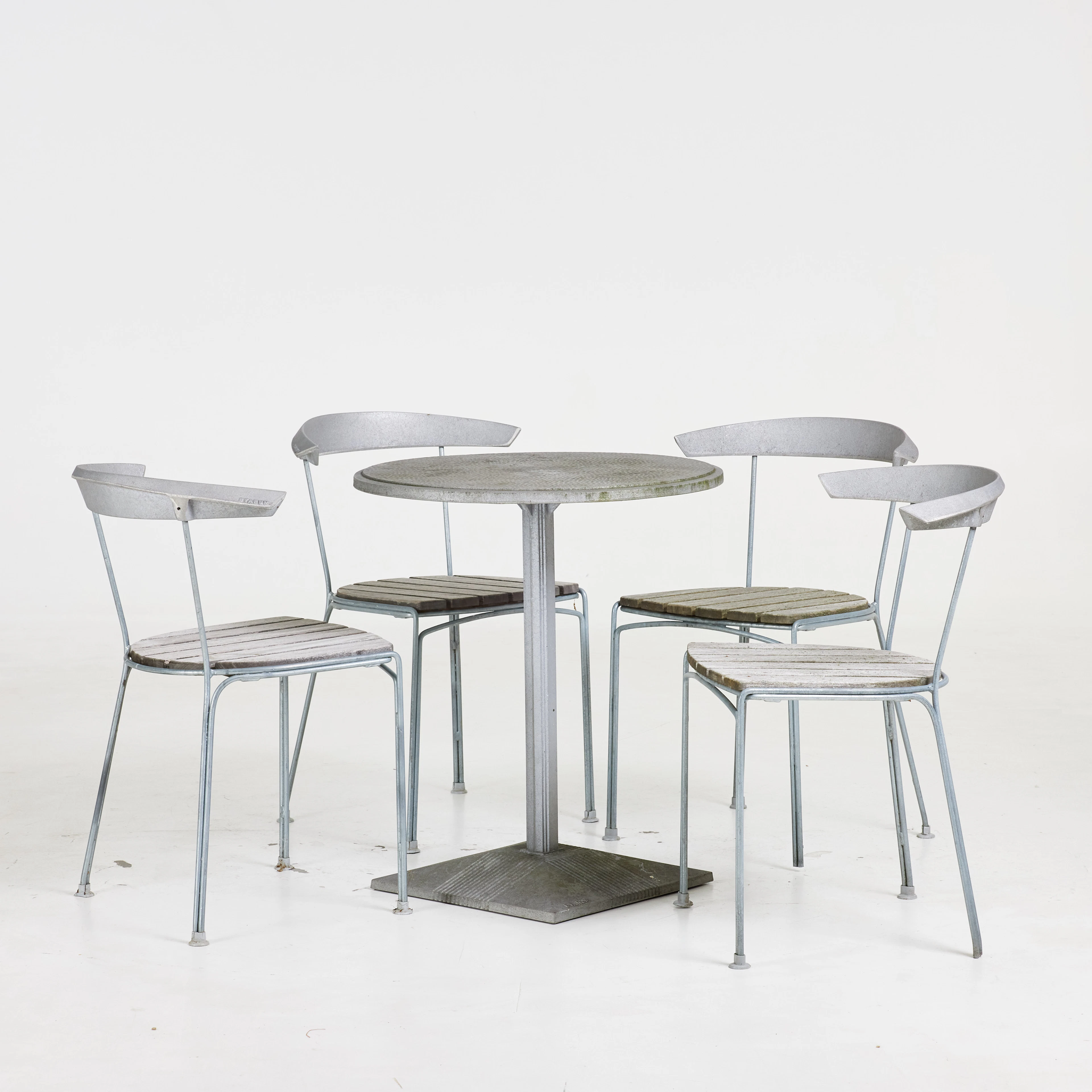 BYARUMS BRUK. Cafeset, 5 dlr, bord modell "Lund", stolar modell "Dover"