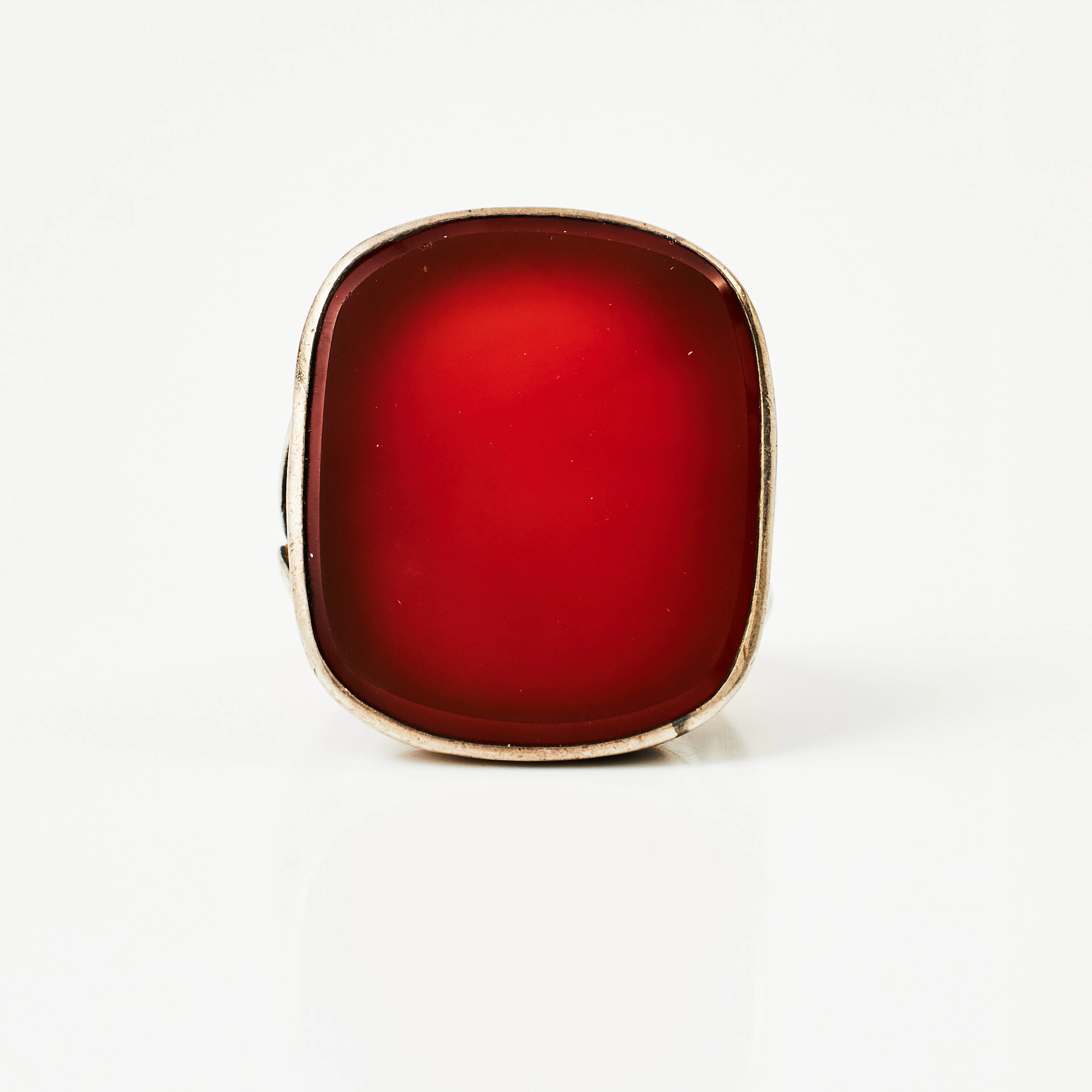 RING, silver, planslipad karneol, Juvelerare AB J. Petterssons Eftr