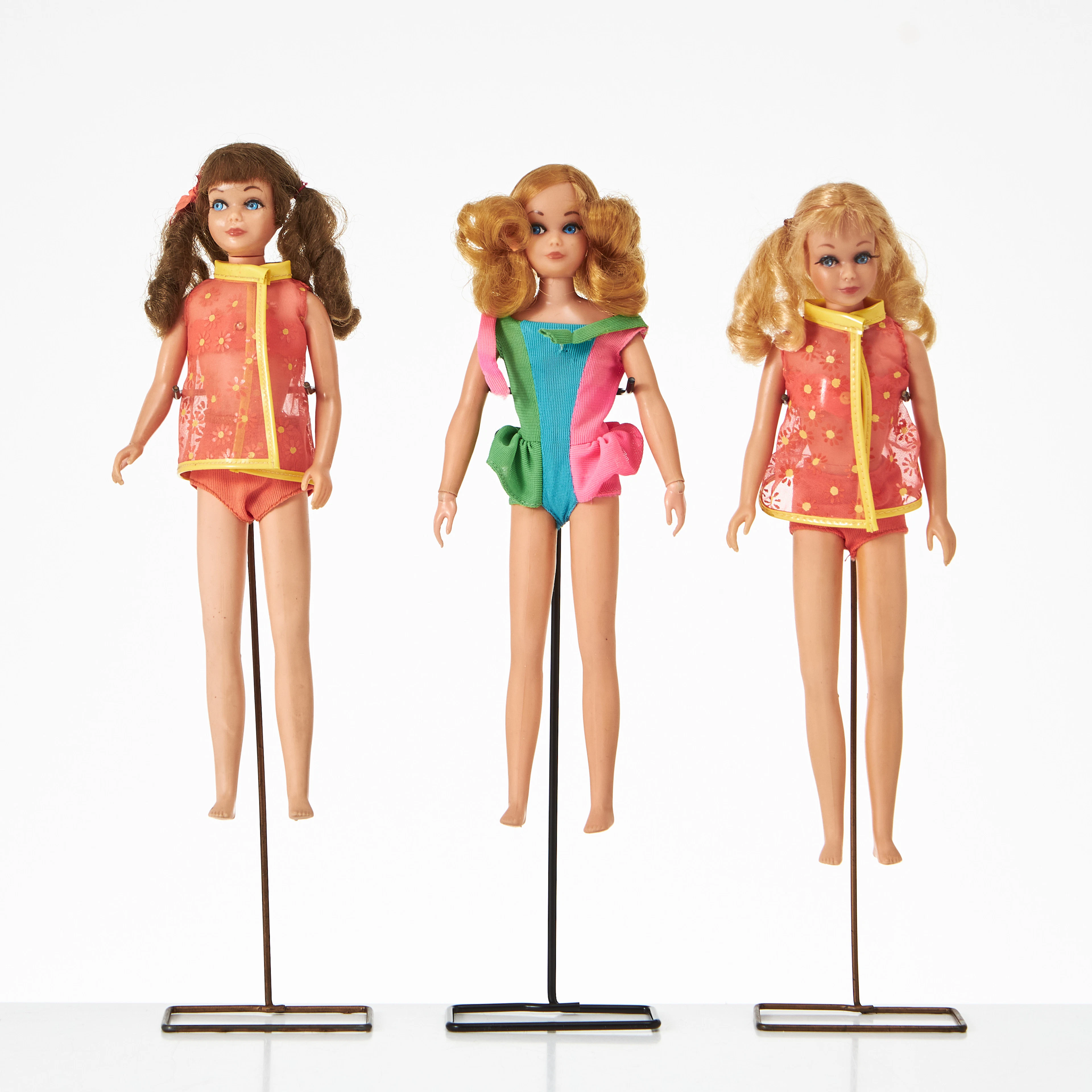 SKIPPER, (3) #1105 BL TNT Java Brown & Blonde Pigtails(2), #1147 Living