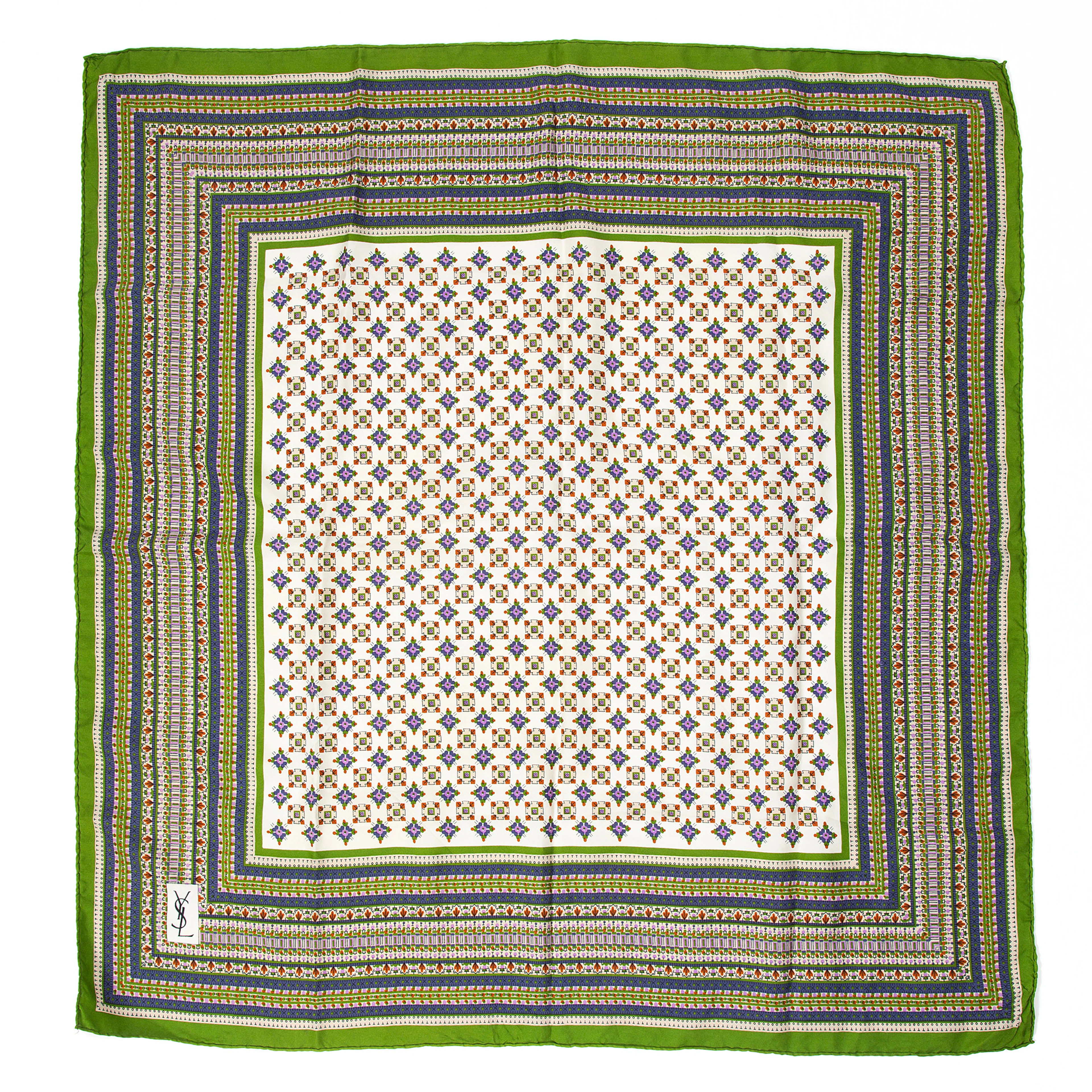 YVES SAINT LAURENT, scarf, siden.