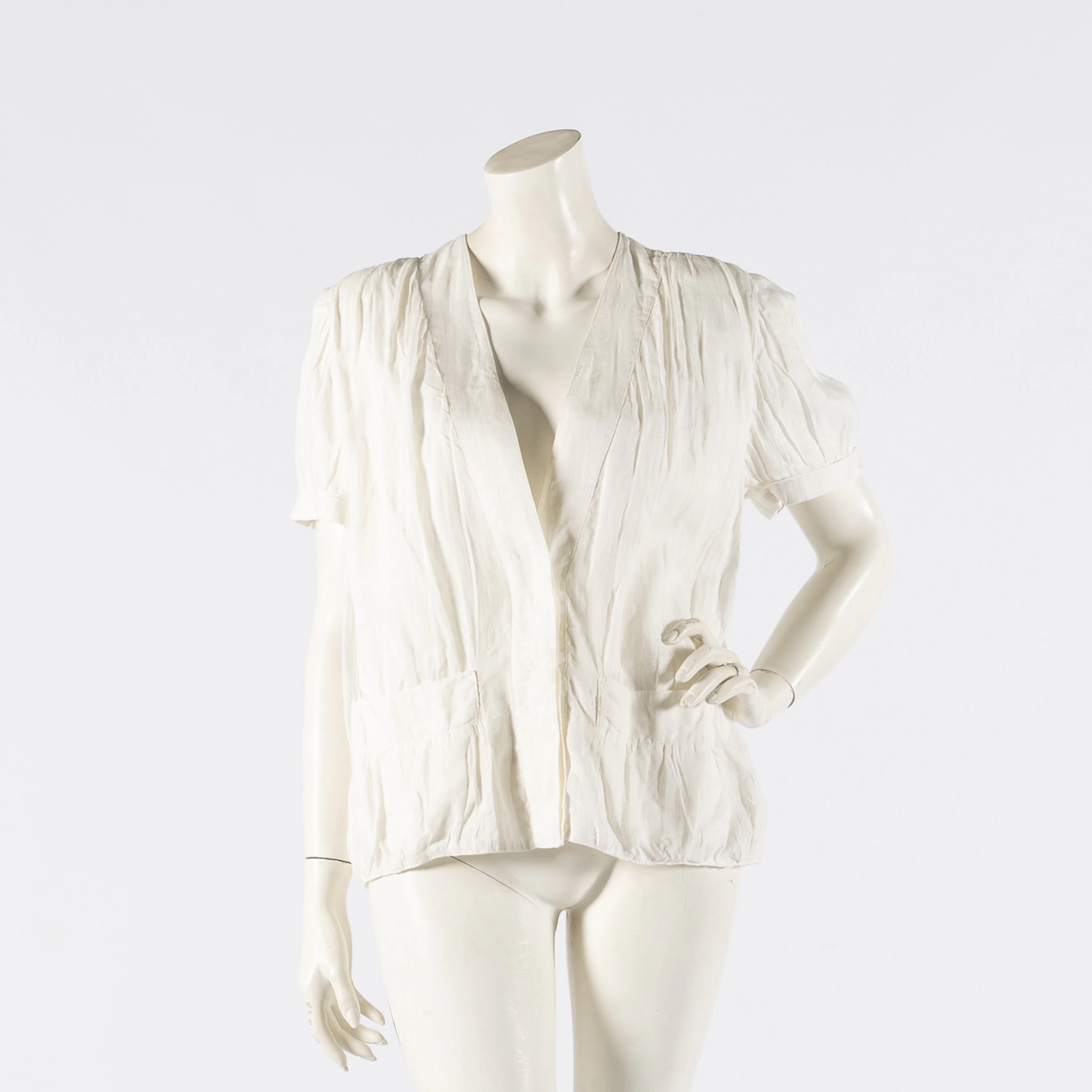 LAURA BIAGIOTTI, Jacka i linne, storlek IT40, vintage 1980/90-tal.
