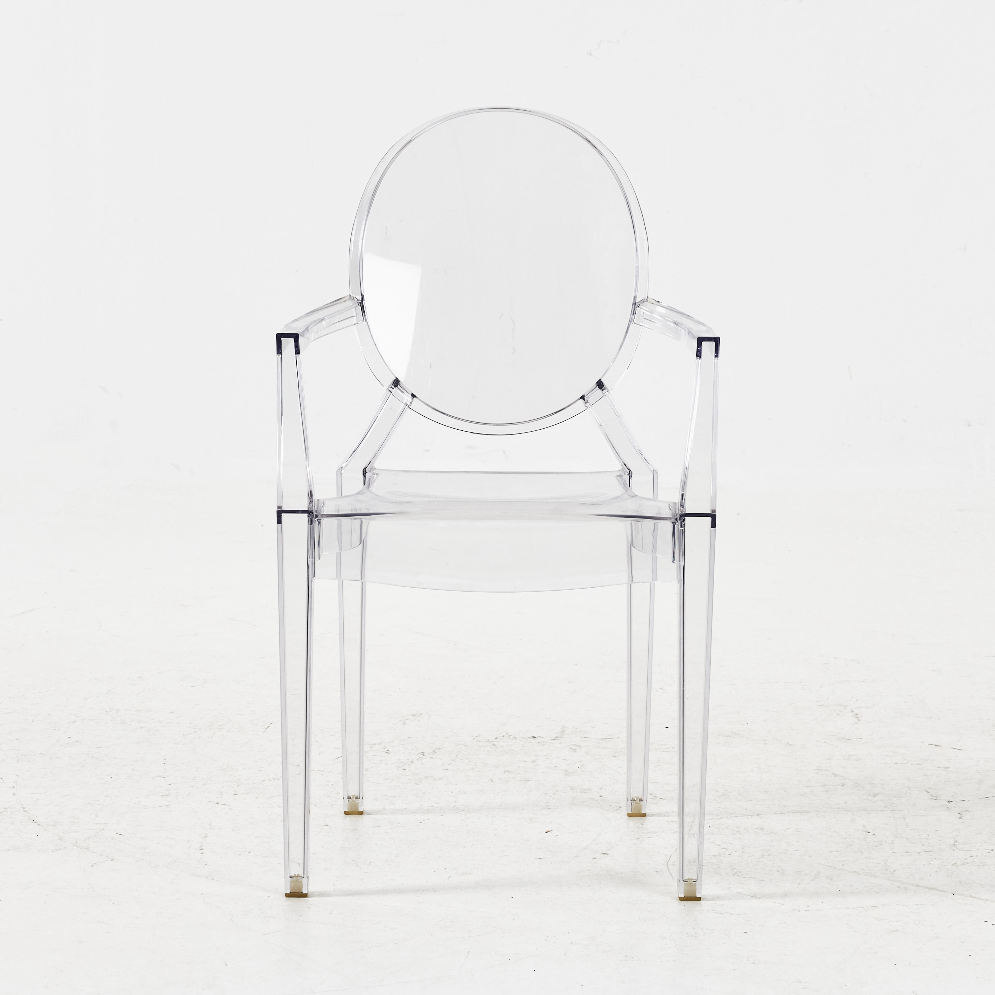 PHILIPPE STARCK. Karmstol " Louis Ghost", plast, Kartell.