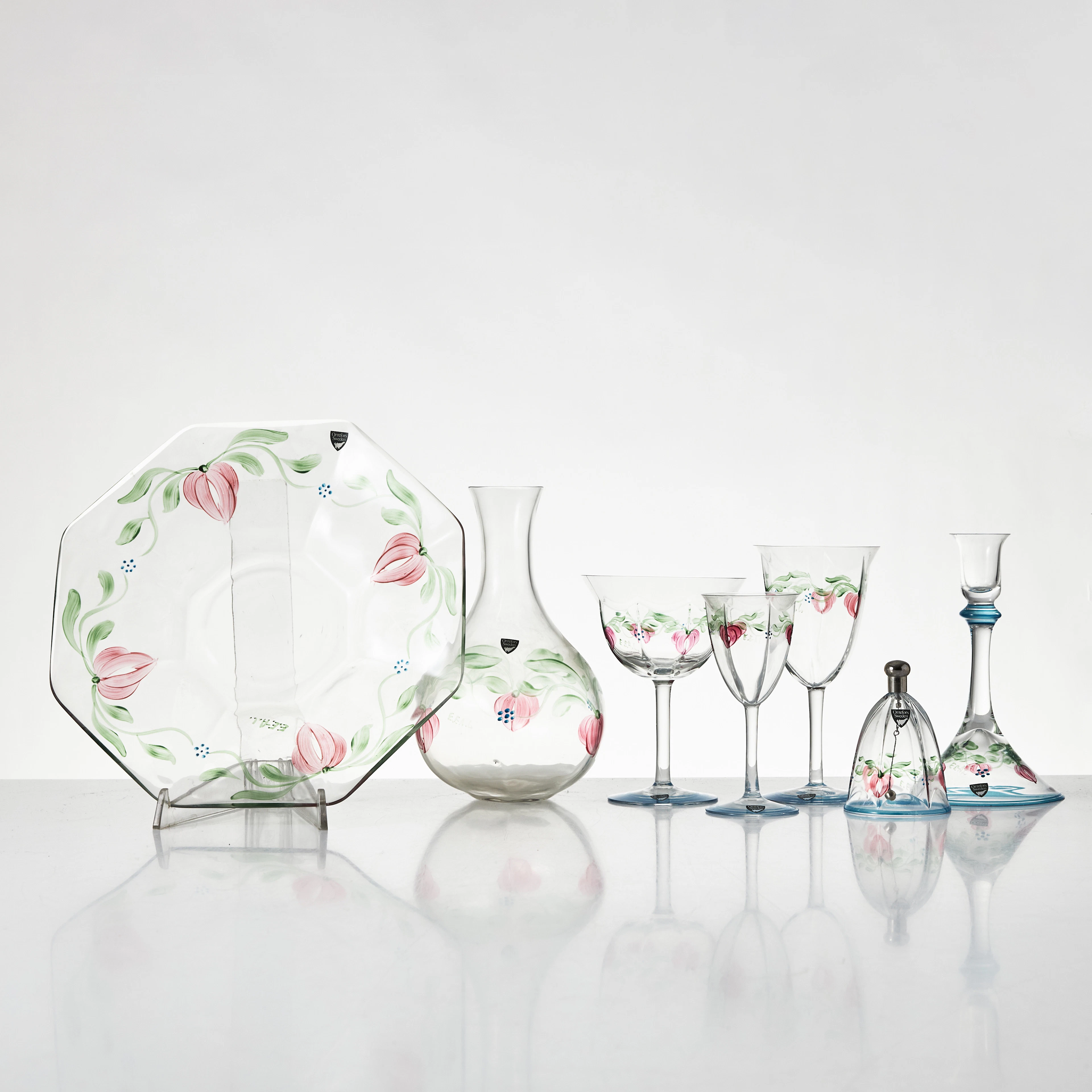 EVA ENGLUND. Glasservis, "Maja", 25 delar, Orrefors.