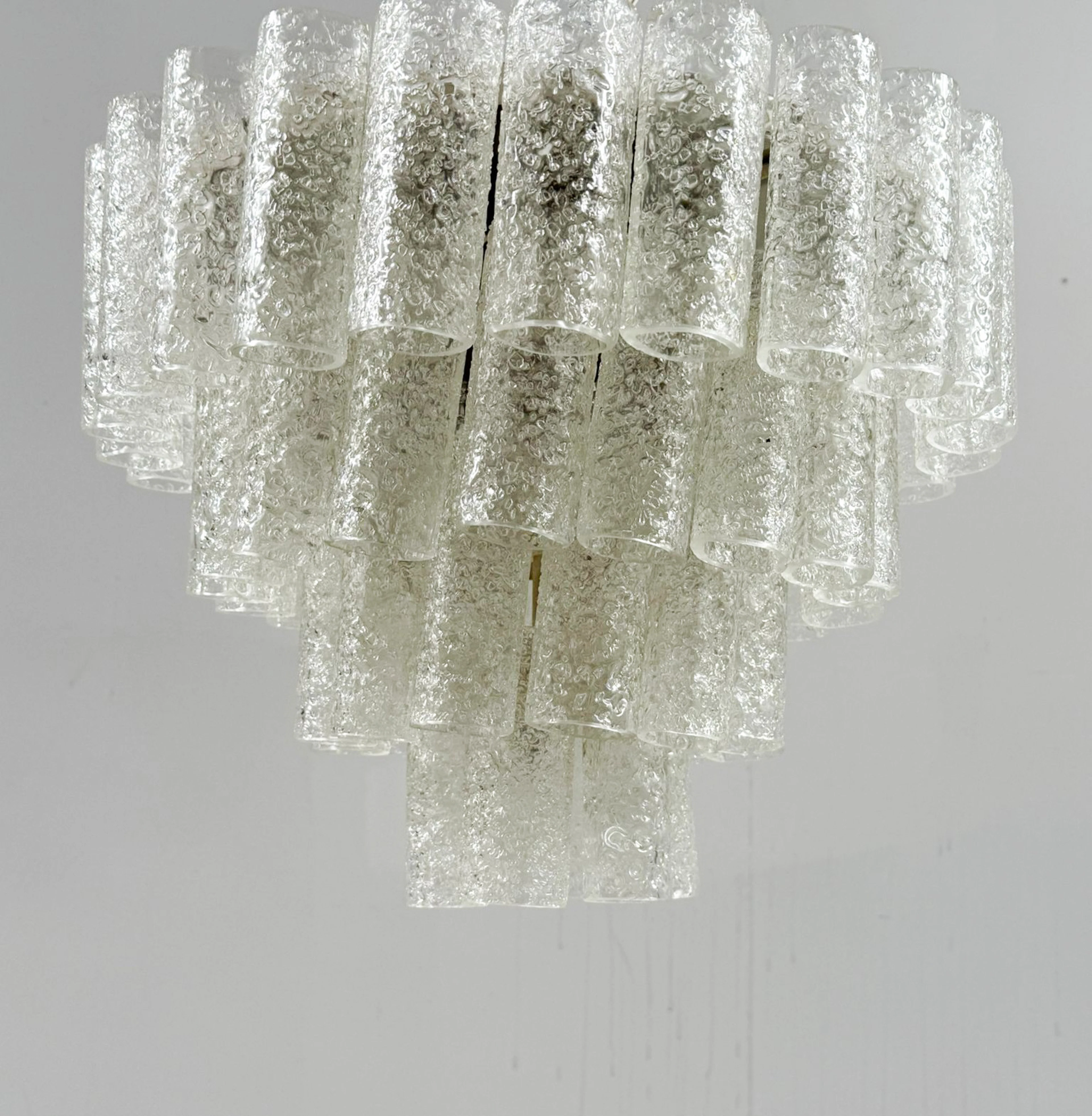 Mid Century Deckenlampe/Kronleuchter von Doria Leuchten, Deutschland