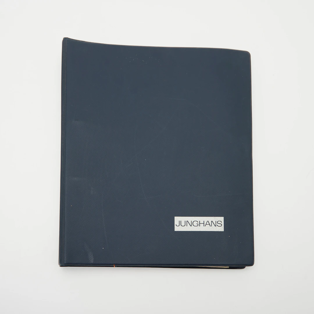 JUNGHANS. Sammelmappe für Uhrenmacher, 1970er-/1980er Jahre, Schramberg
