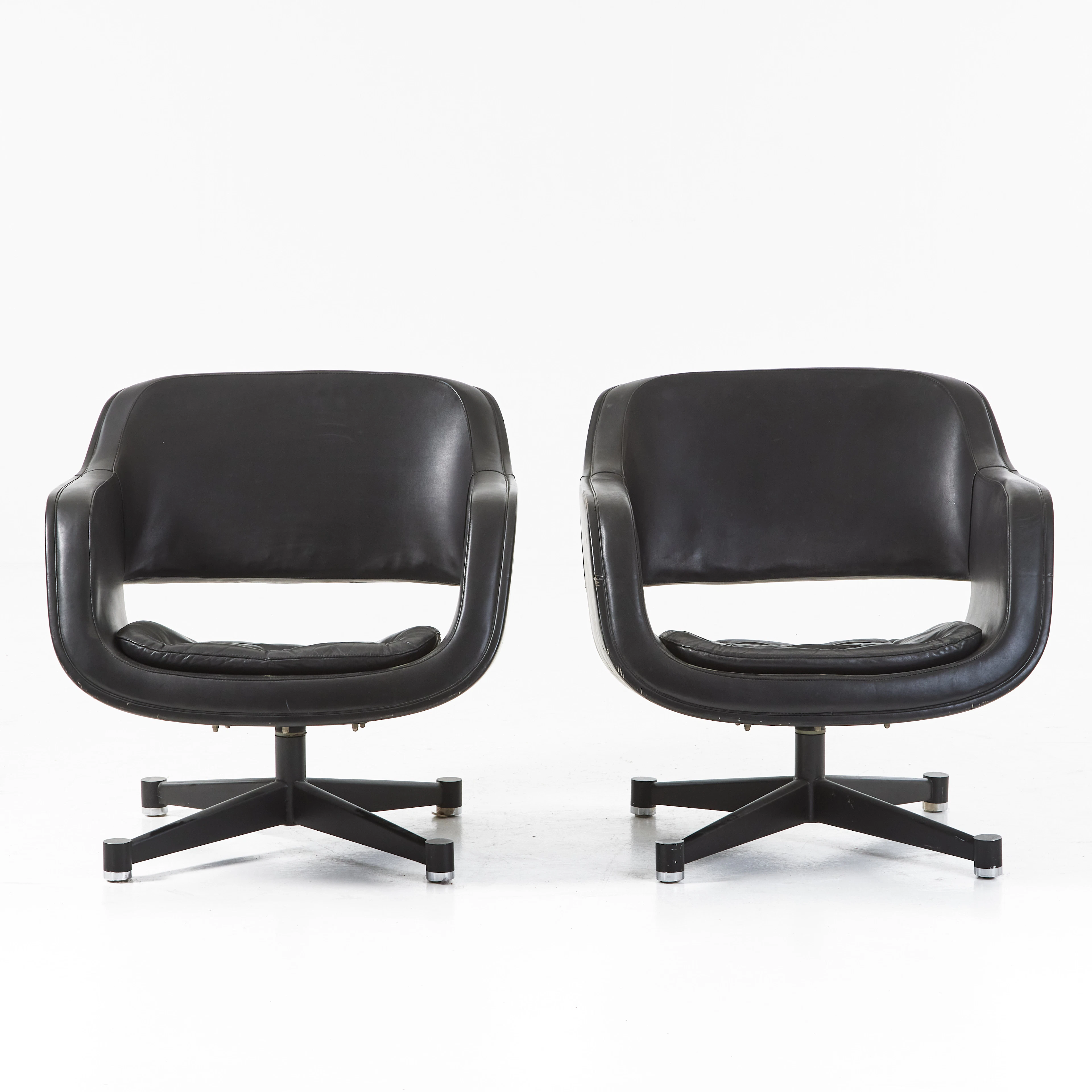 EERO AARNIO. Fåtöljer, 2 st, "Grand", Asko 1960-tal, modellen formgiven 1962.