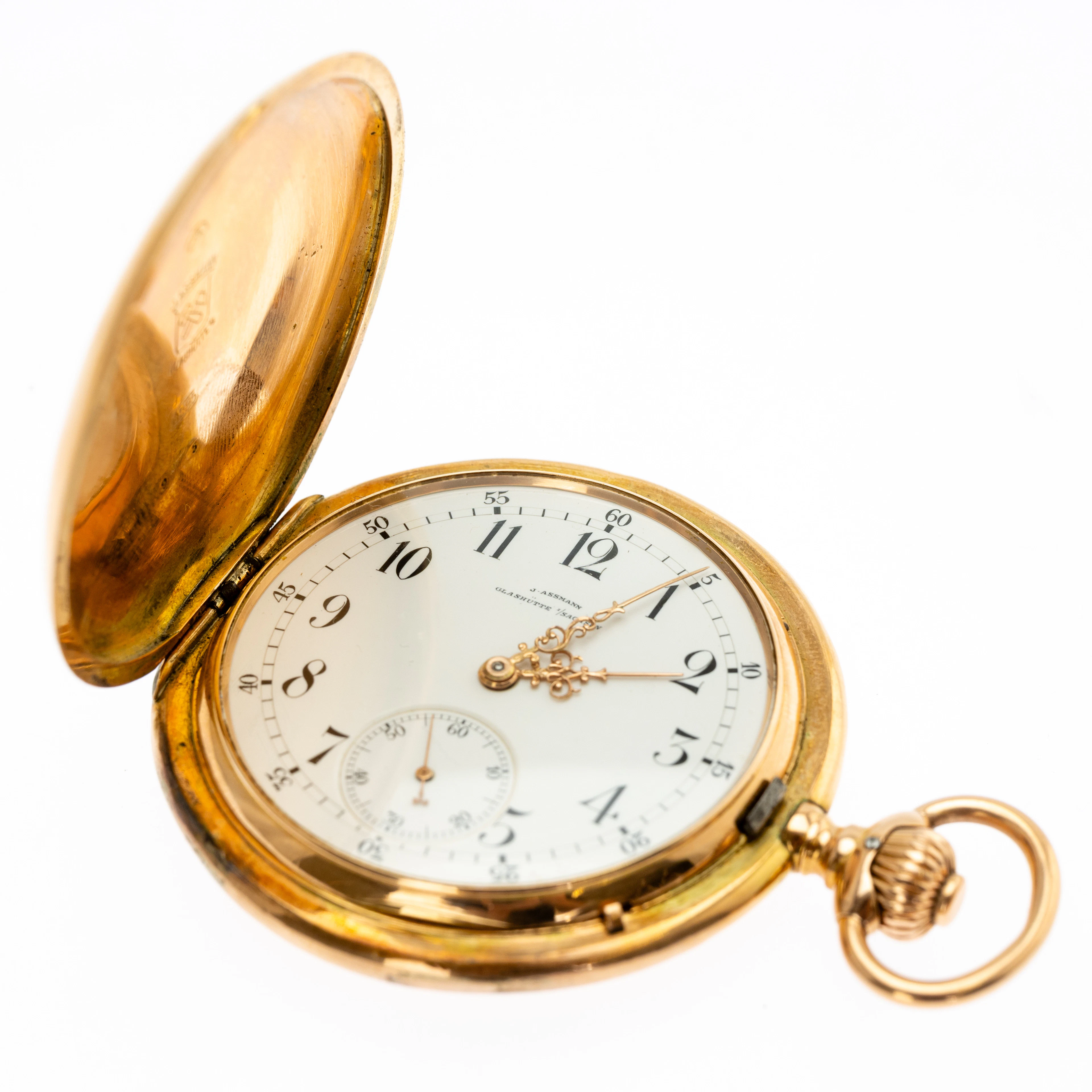 J. Assmann Glashütte Taschenuhr.