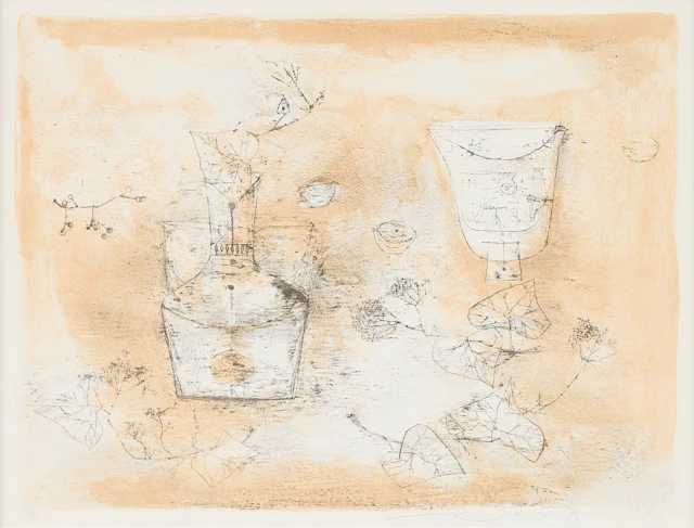 ZAO WOU-KI. "Hortensias".