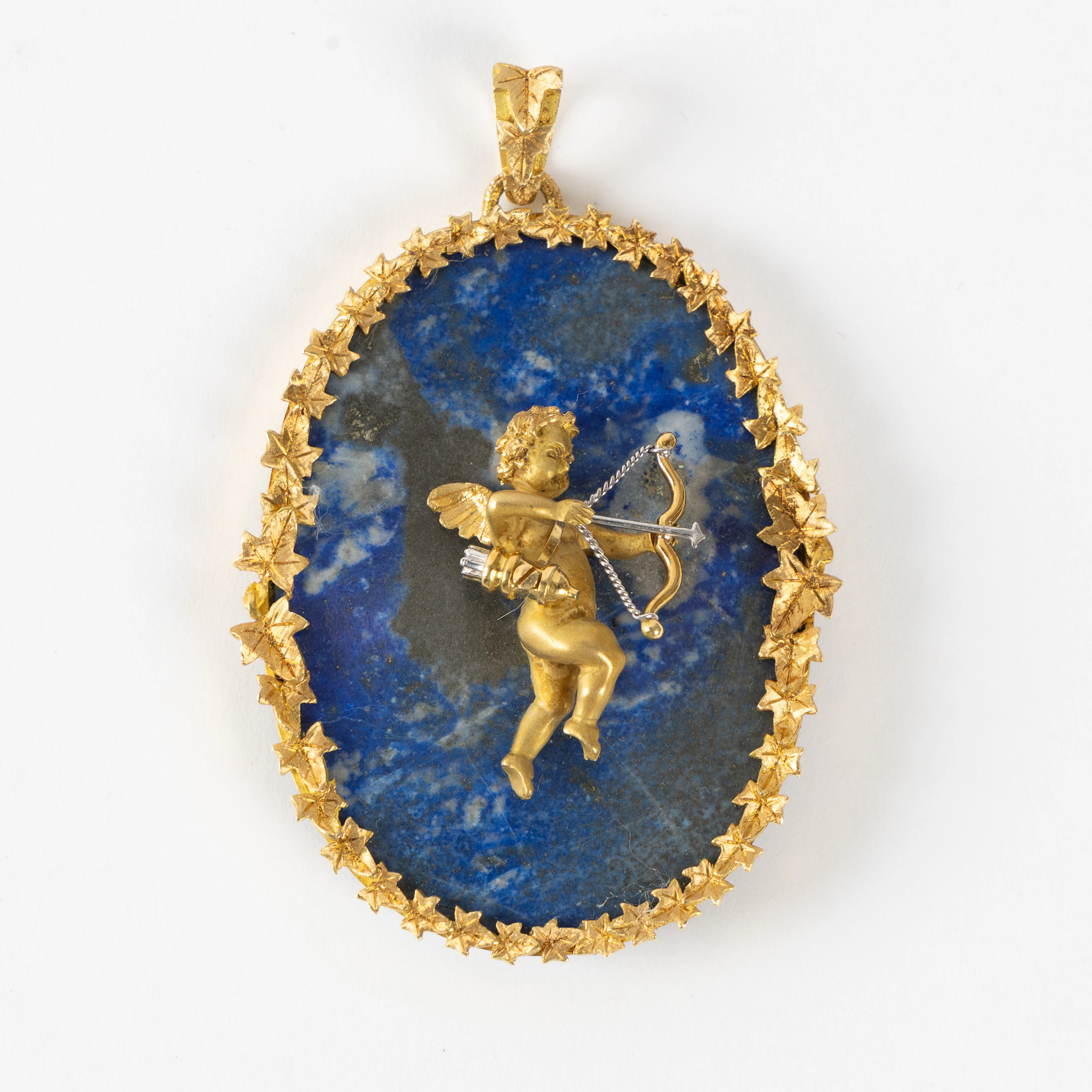 HÄNGE, 18K guld, lapiz lazuli, Italien.