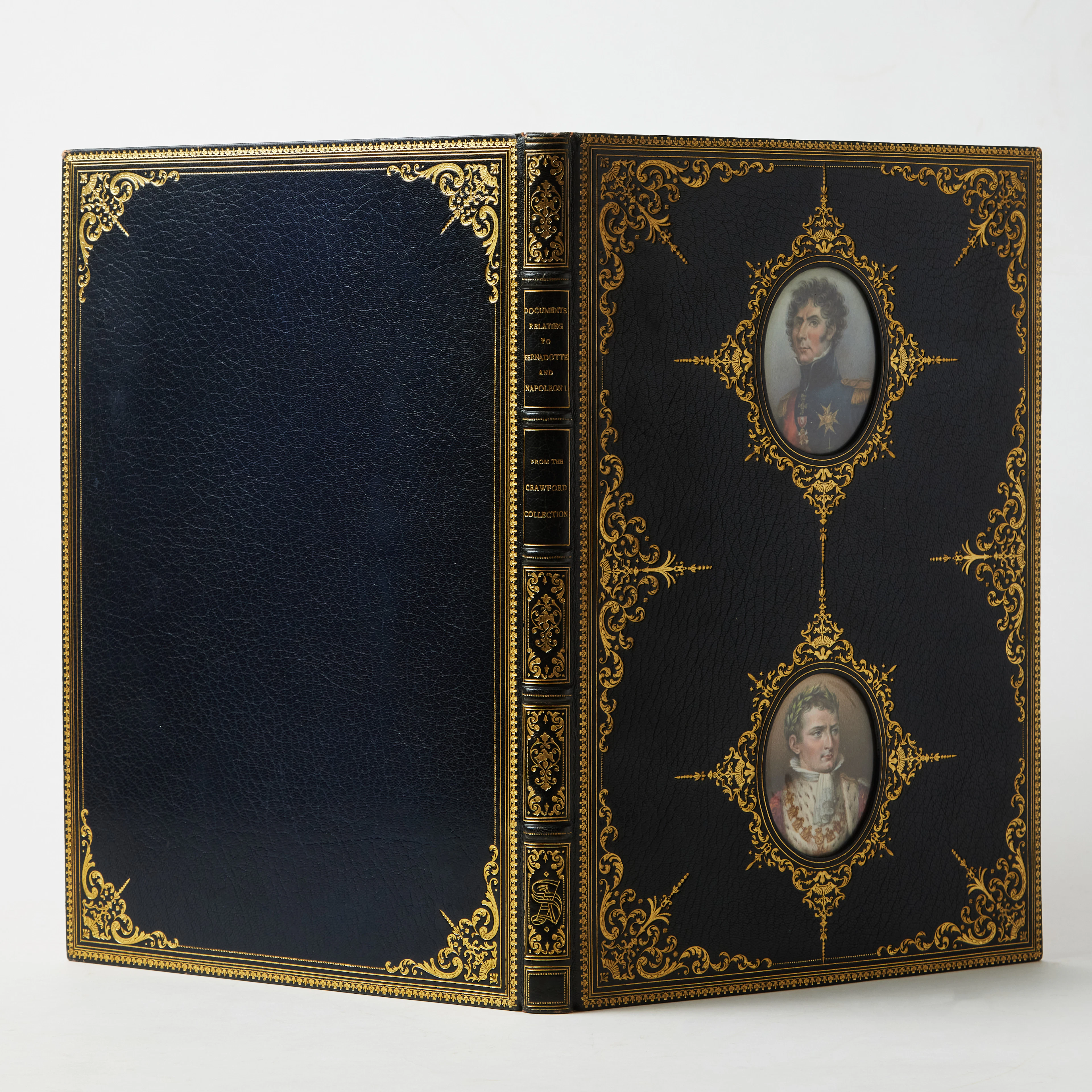 FINE COSWAY BINDING WITH MINIATURES OF NAPOLEON I and JEAN BAPTISTE