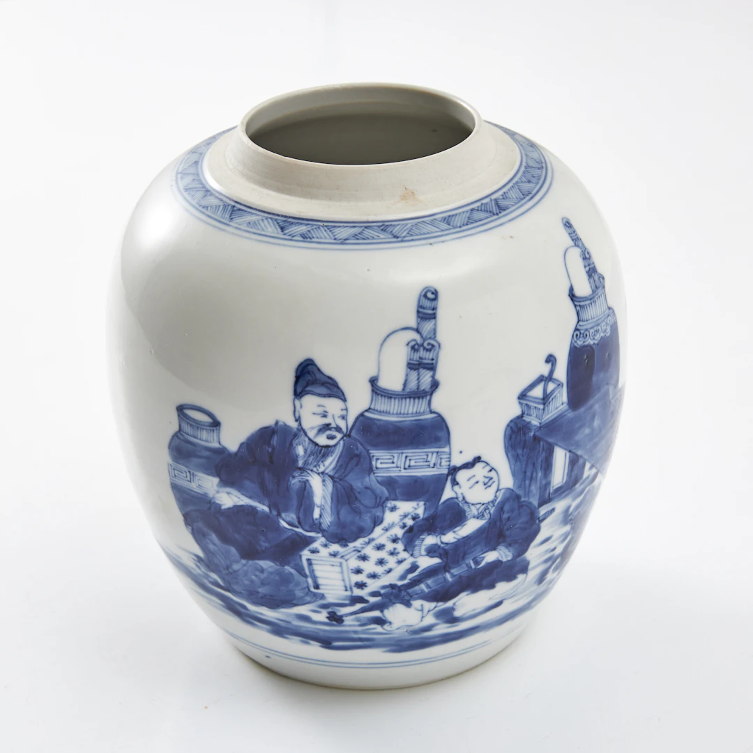 BOJAN, porslin, Kina, 1800-tal, ovoid form, dekor av figurscen i