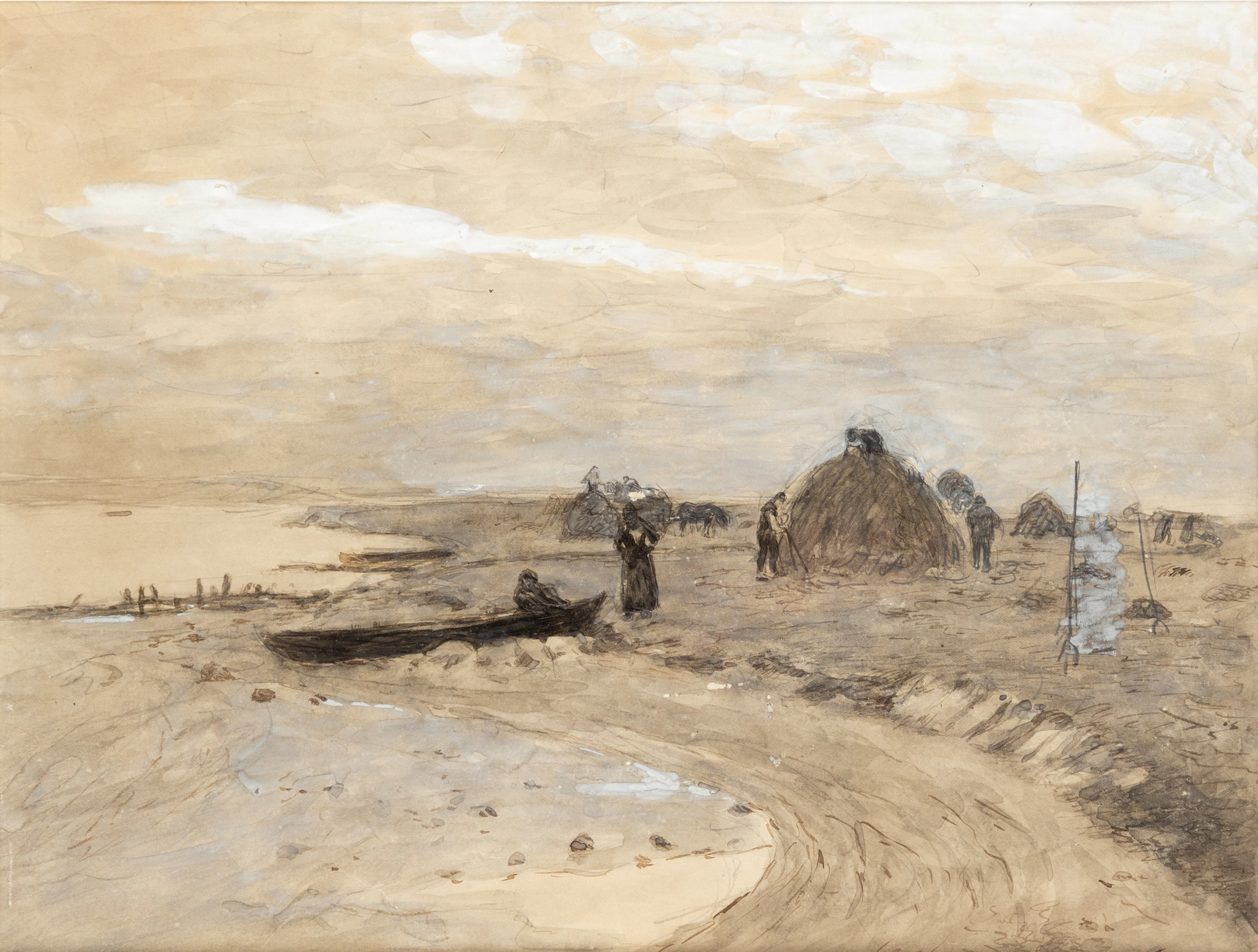 ERNST EITNER (1867-1955). Strandlandschaft.