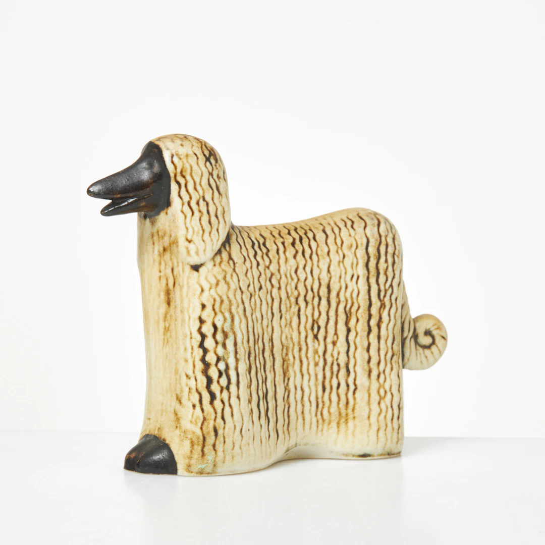 LISA LARSON. "Afgan", ur serien Kennel, stengods, Gustavsberg.