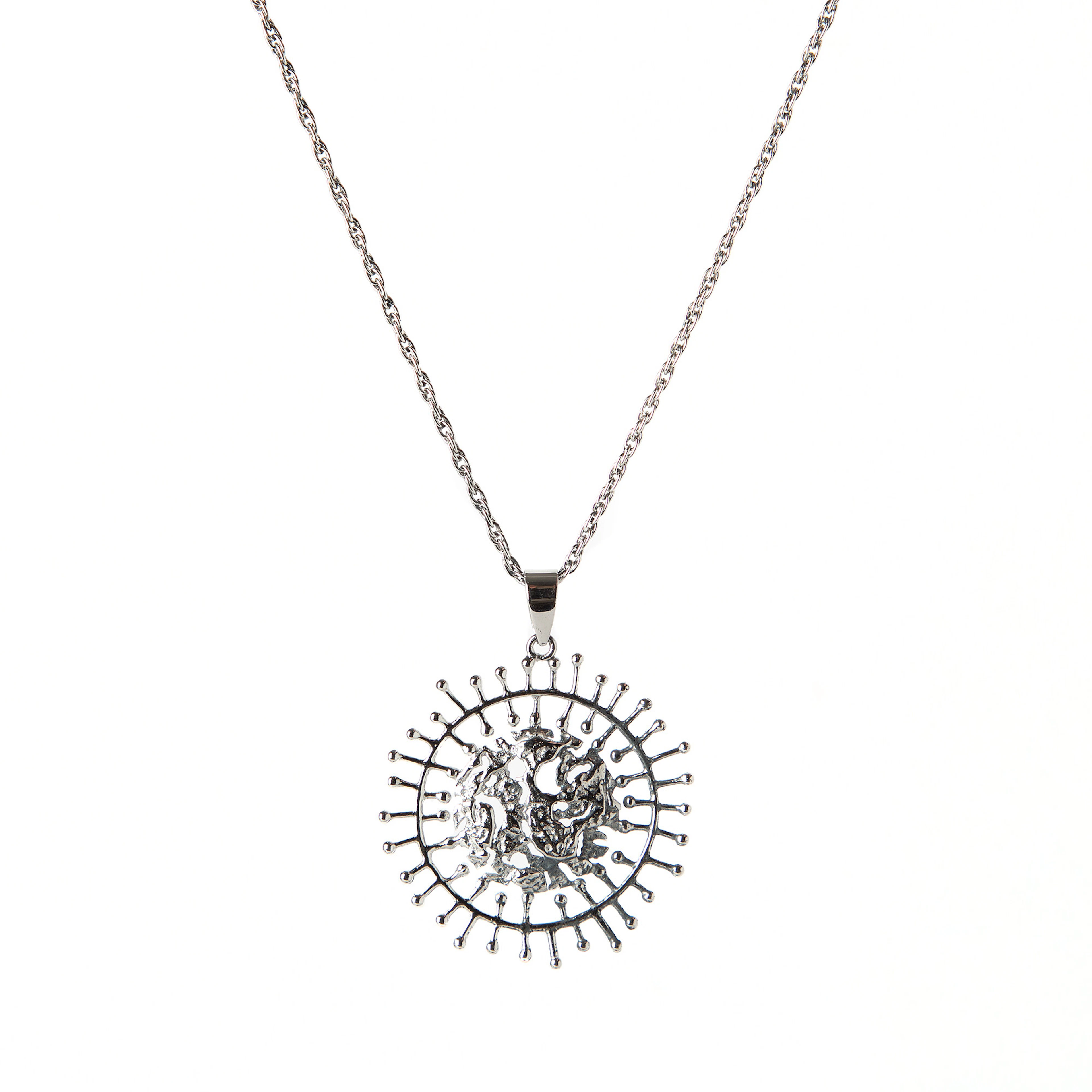TAPIO WIRKKALA. Halsband, "Full Moon / Täysikuu", silver, Kultakeskus, Finland.