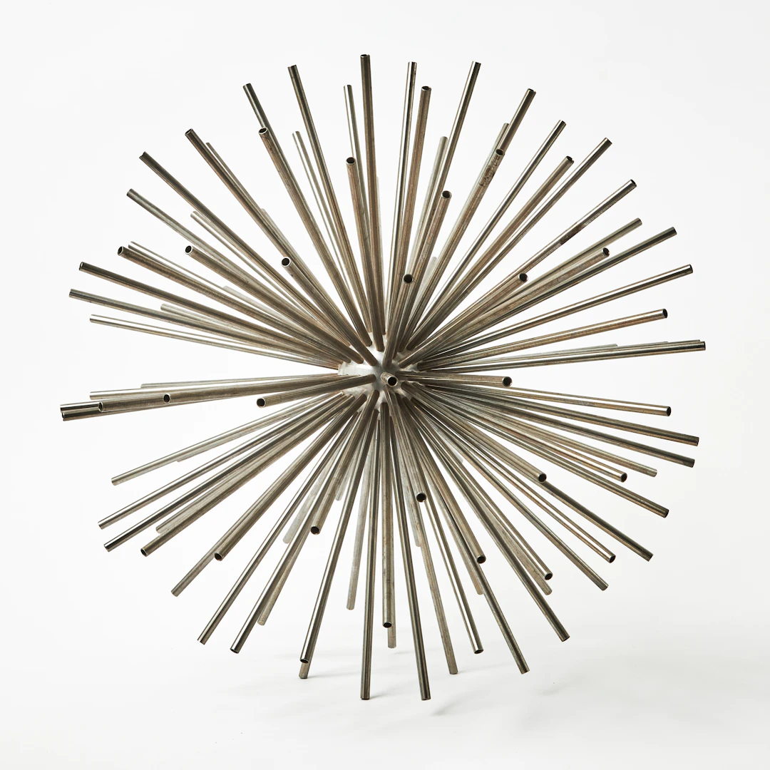 CURTIS JERÉ. TILLSKRIVEN. Asteroid/sputnik, skulptur, USA 1960/70-tal, metall.