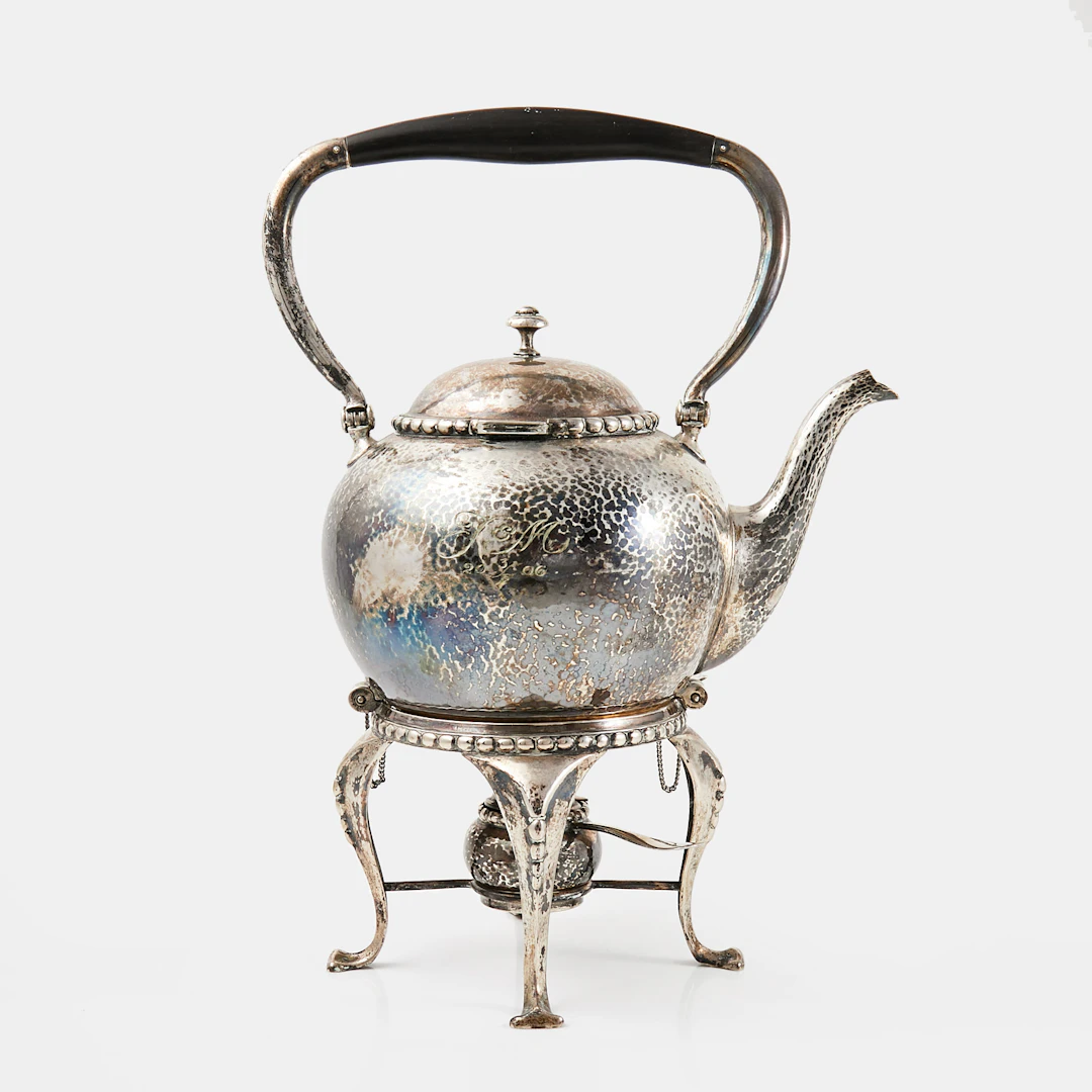 SAMOVAR, silver, hamrad dekor, Karl Anderson, Stockholm 1926.