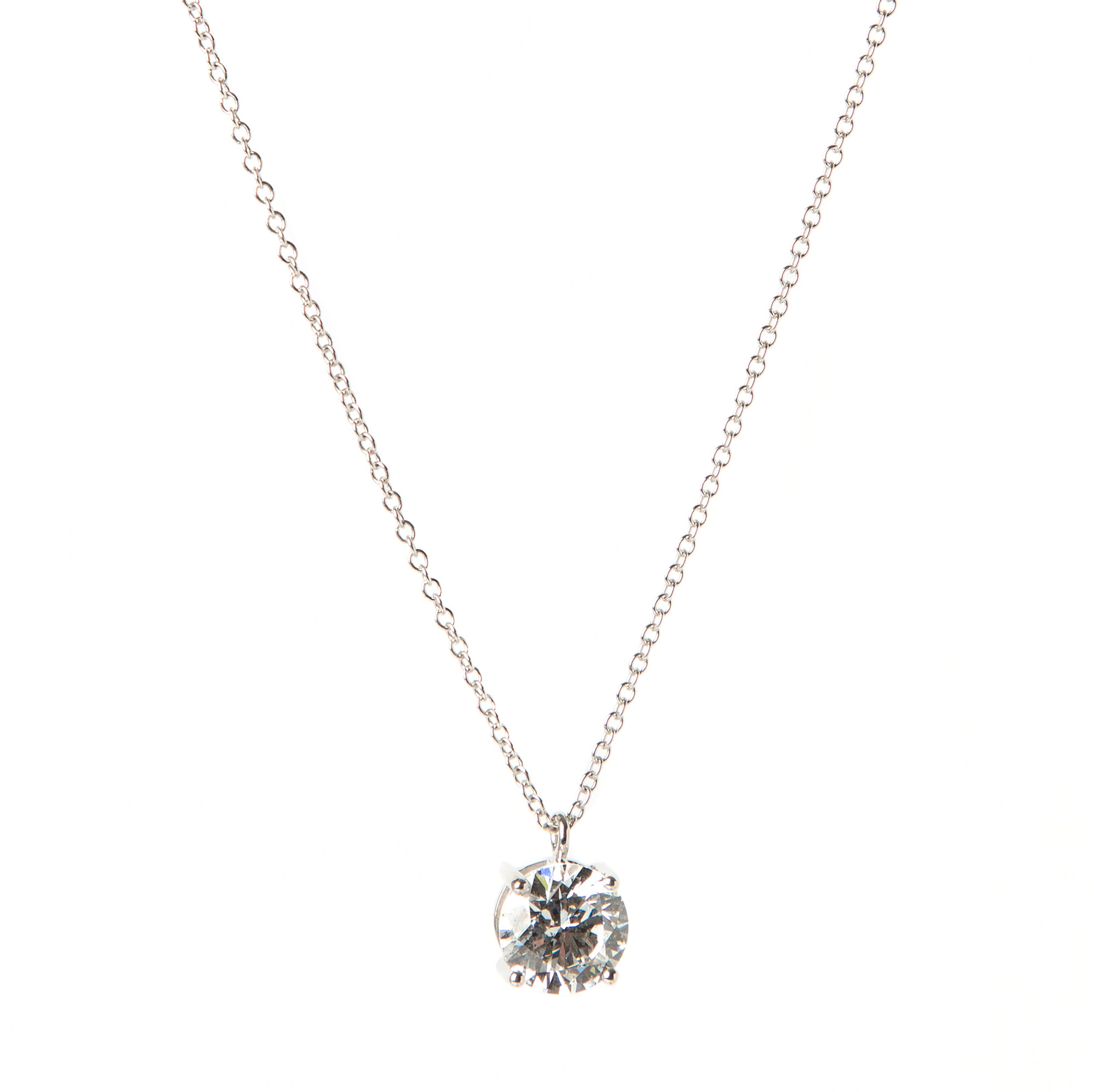 HÄNGE, 18K vitguld med briljantslipad diamant 2.05 ct.