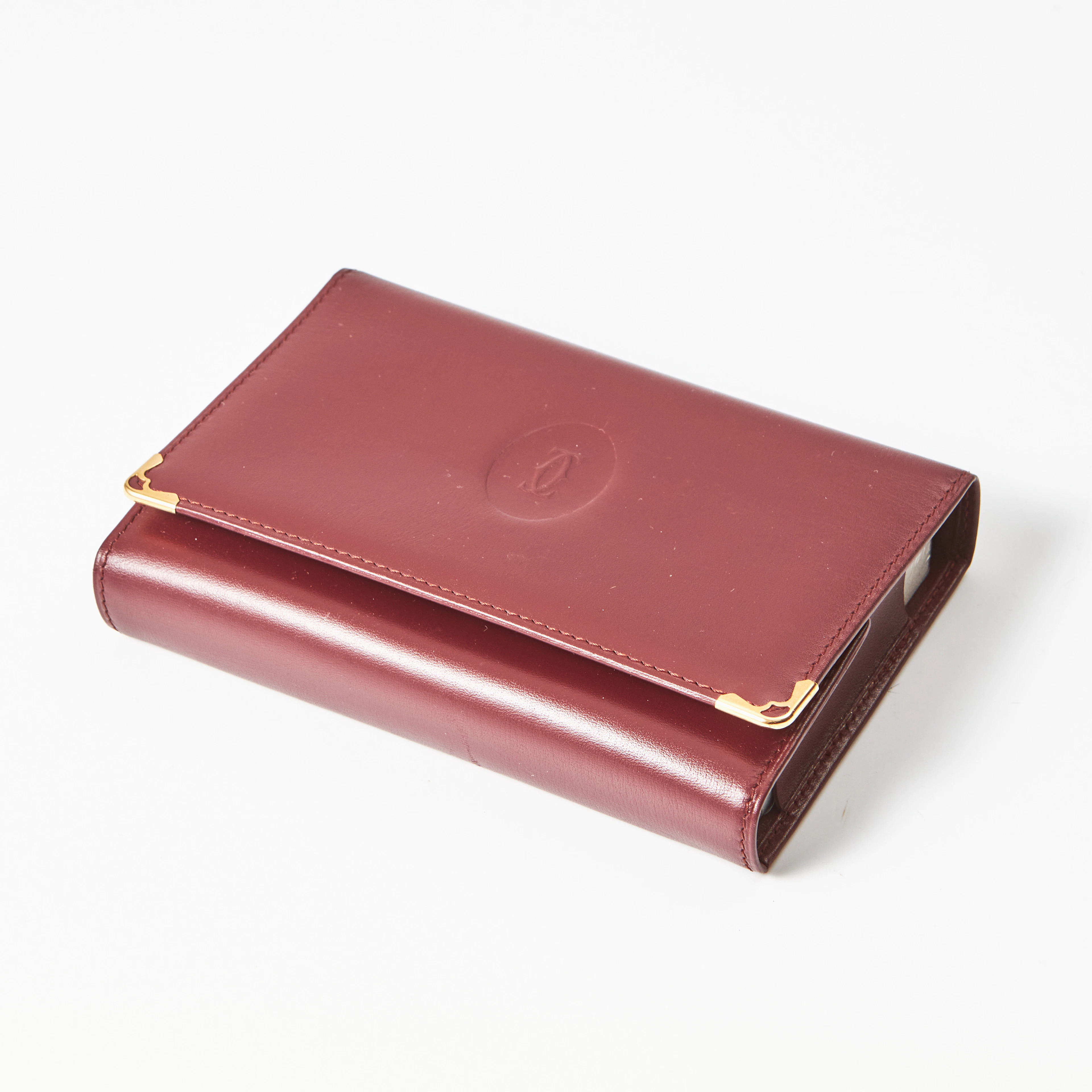 CARTIER, 2 kortlekar, i läderfodral, oanvända.