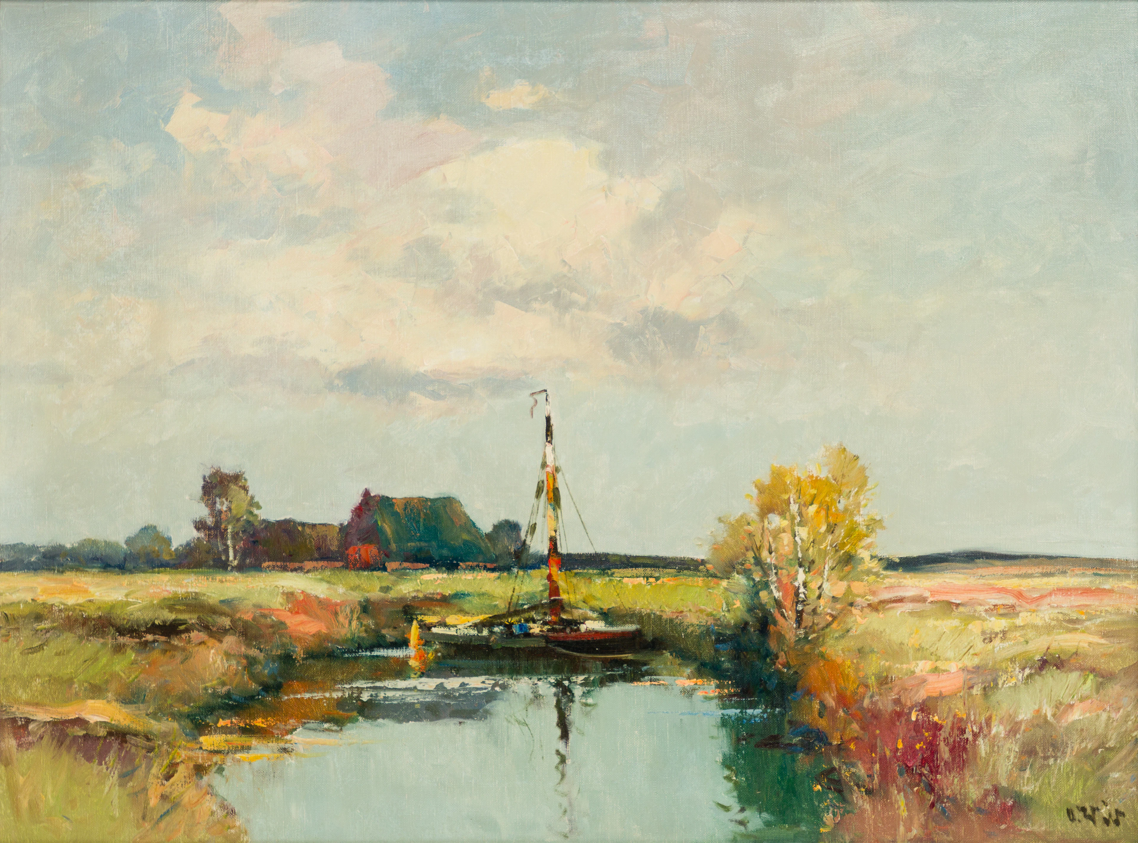 OTTO WILD (1898-1971). Norddeutsche Landschaft.