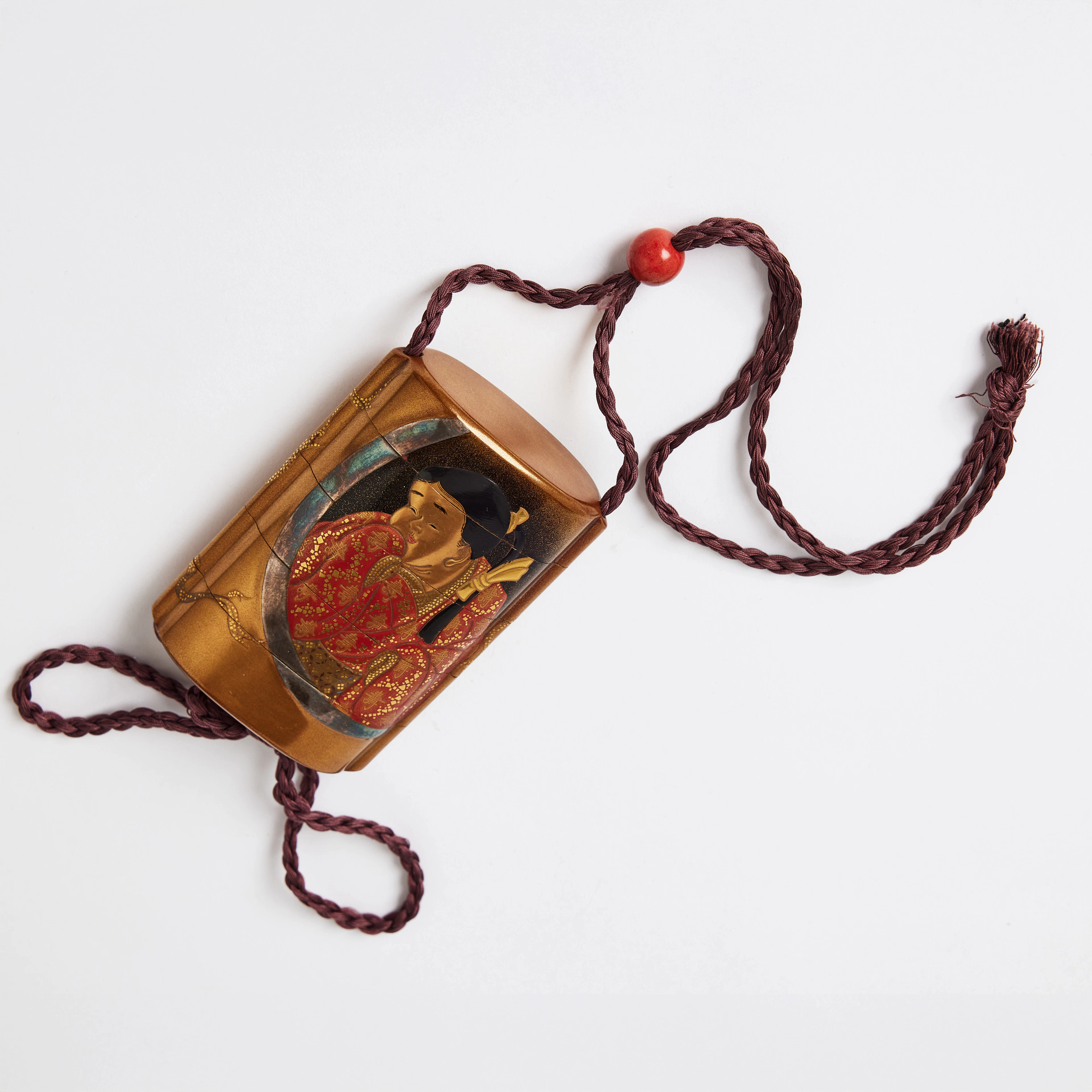 A Japanese Five-Case Lacquer Inro.