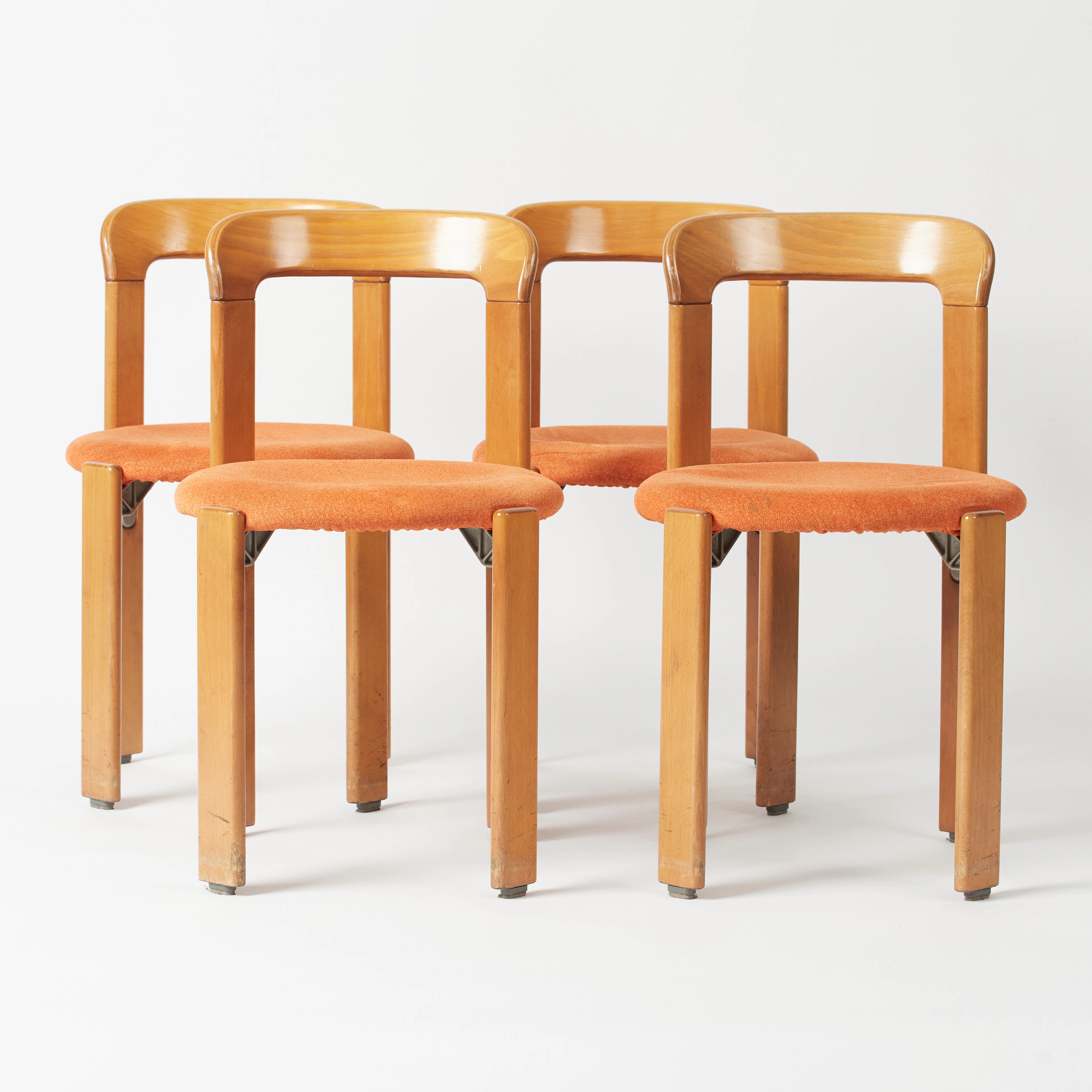 BRUNO REY. Kusch & Co. Set Stühle / Esszimmerstühle, Modell 'Rey Chair