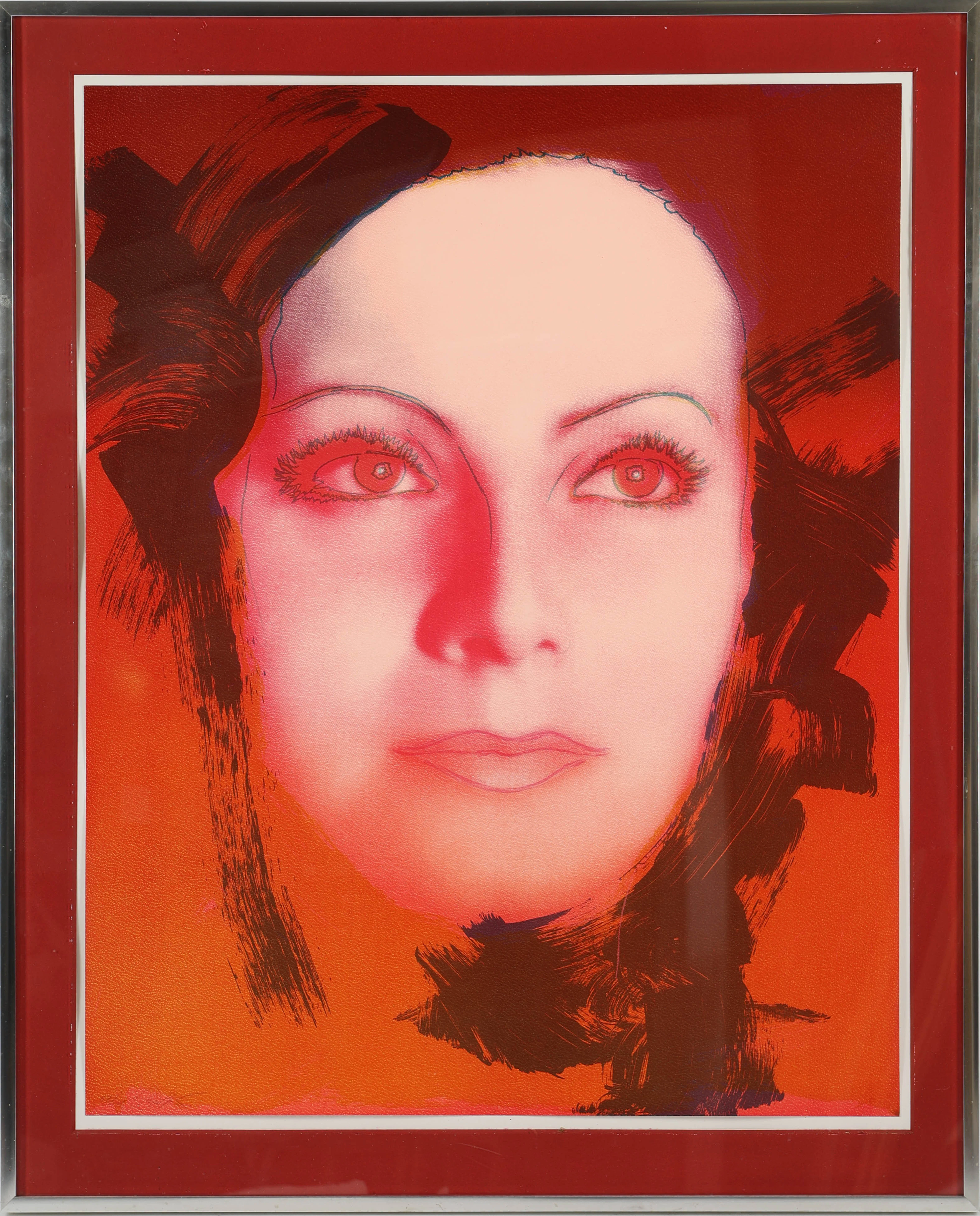 RUPERT JASEN SMITH. "The Kiss" färgserigrafi, ur Greta Garbo-sviten