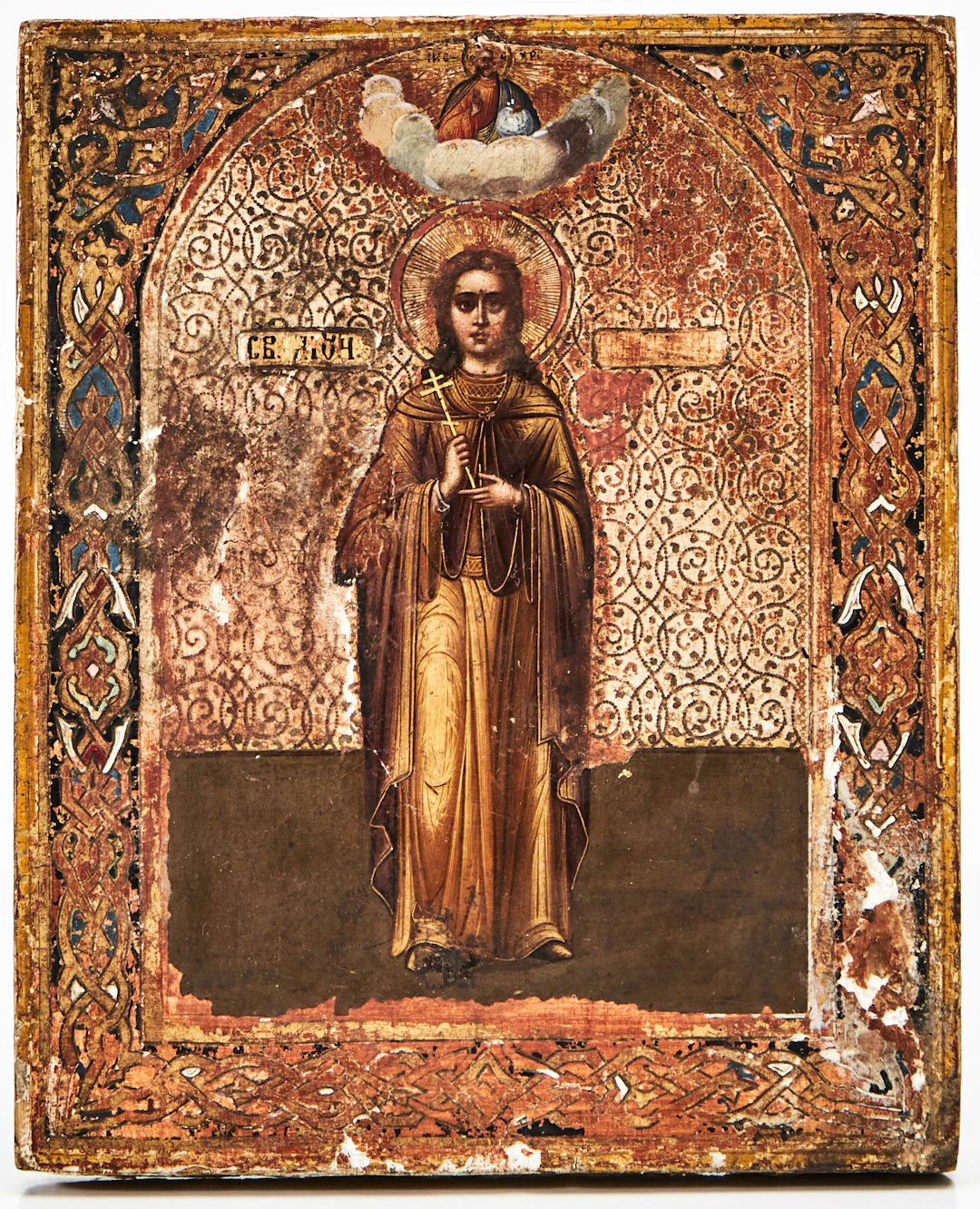 IKON, Ryssland, 1800-tal, okänd martyr.