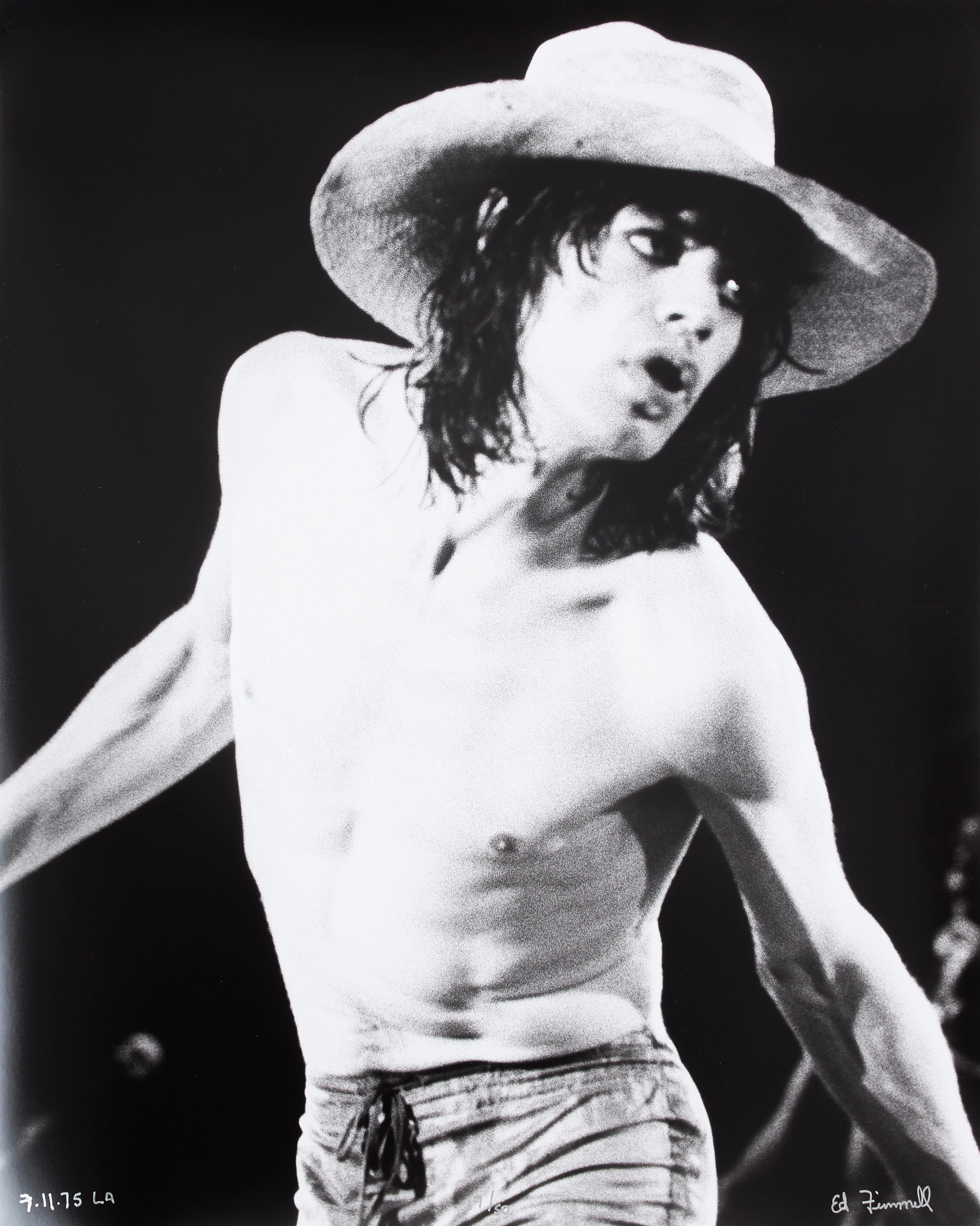 ED FINNELL (USA/SVERIGE, FÖDD 1956). Mick Jagger, The Rolling Stones