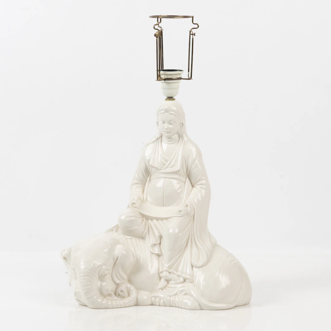 BORDSLAMPA, figur på elefant, Italien 1970/80-tal.