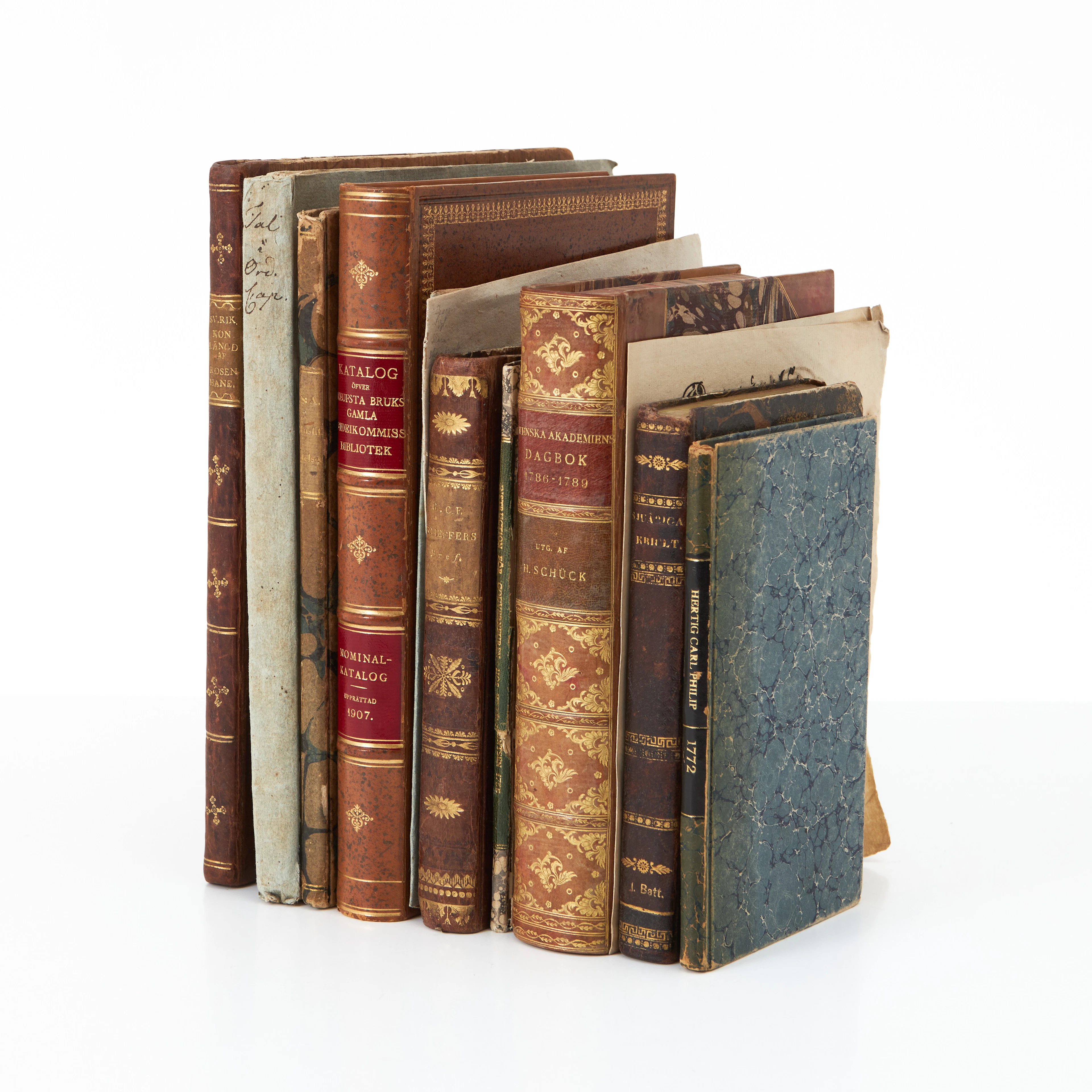 SAMLING BÖCKER, BL. A. KONUNGALÄNGD, SVENSKA AKADEMIEN, GUSTAV III