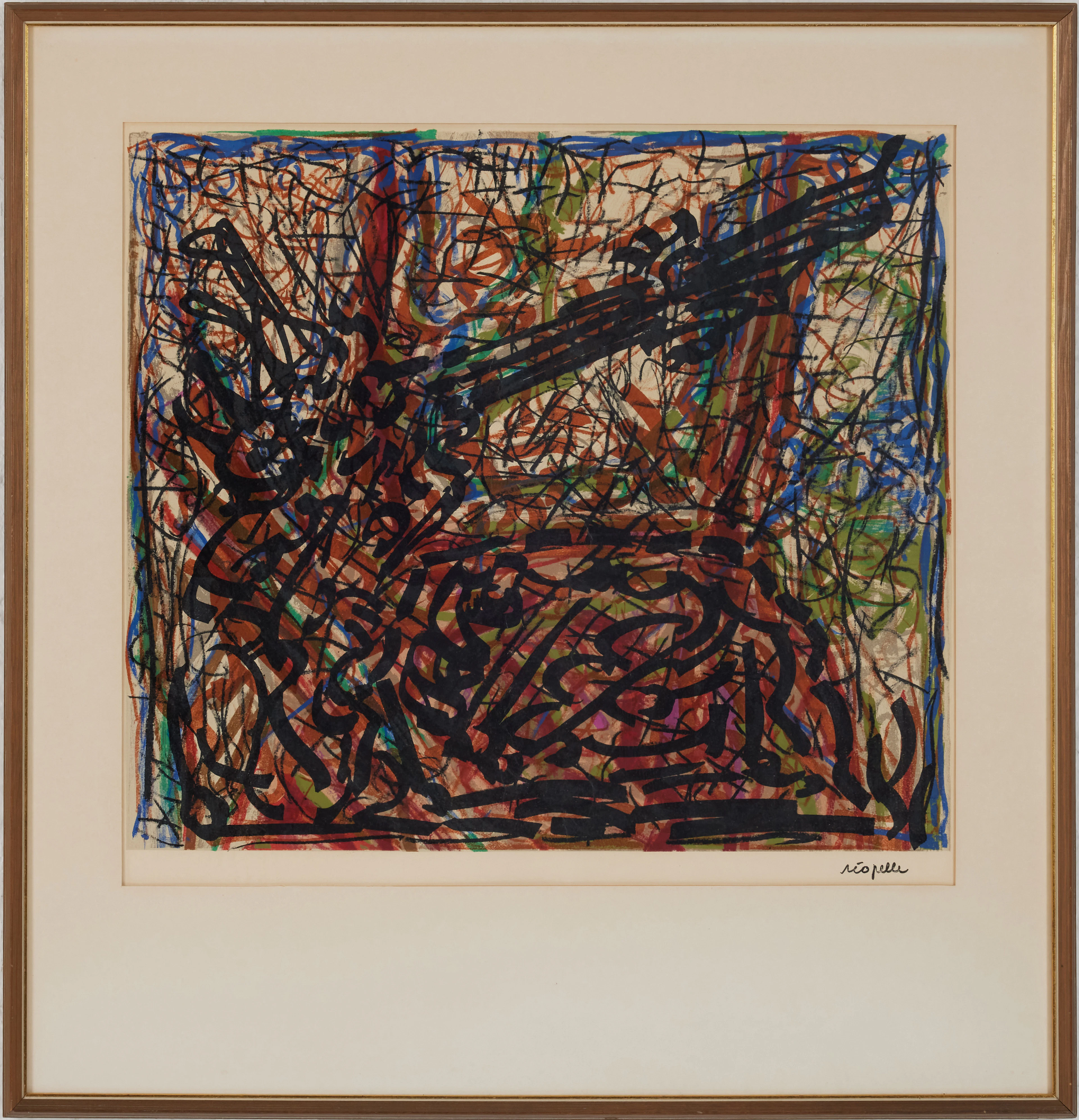 JEAN-PAUL RIOPELLE (CAN 1923-2002). Utan titel, färglitografi, stämpelsignerad