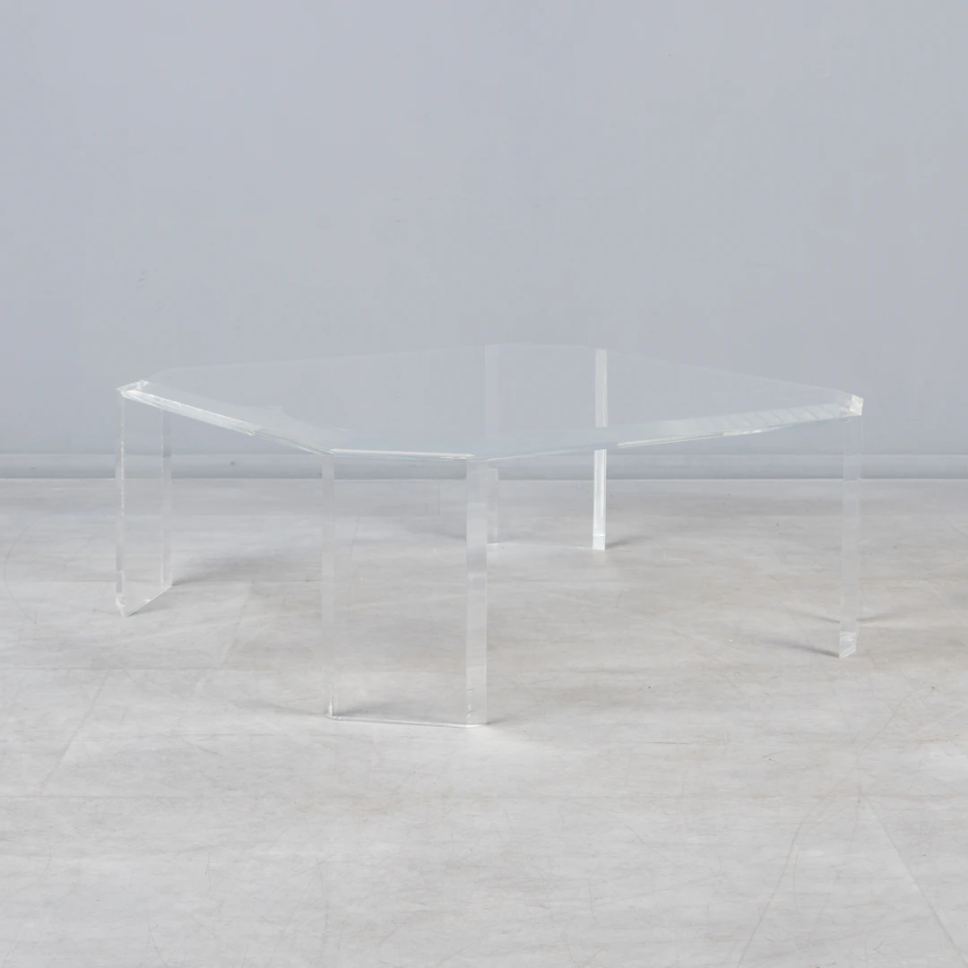 SPACE AGE Couchtisch, Acrylglas, 1970er Jahre.