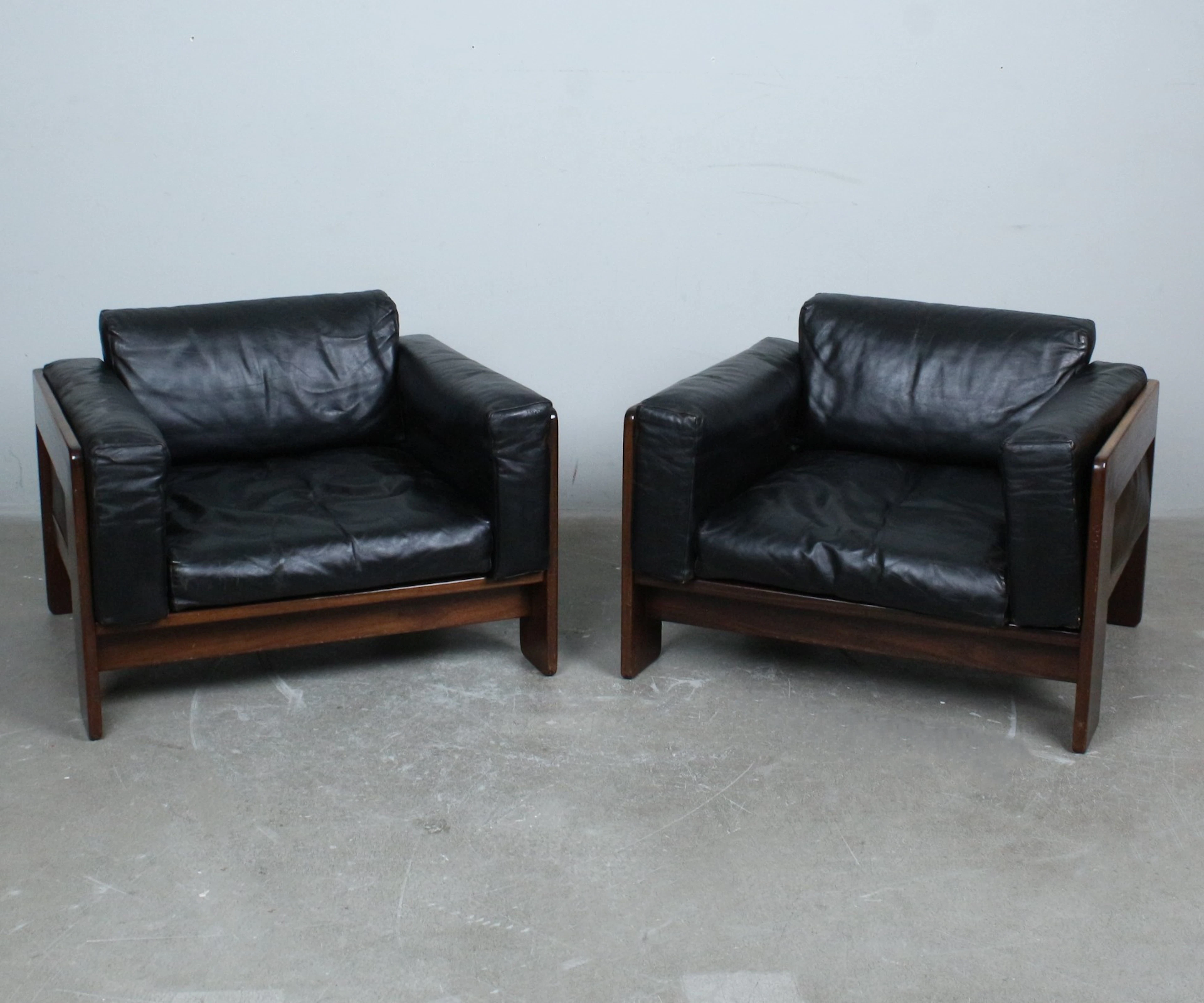 TOBIA & AFRA SCARPA. Gavina / Knoll, Paar Sessel / Lounge Chairs