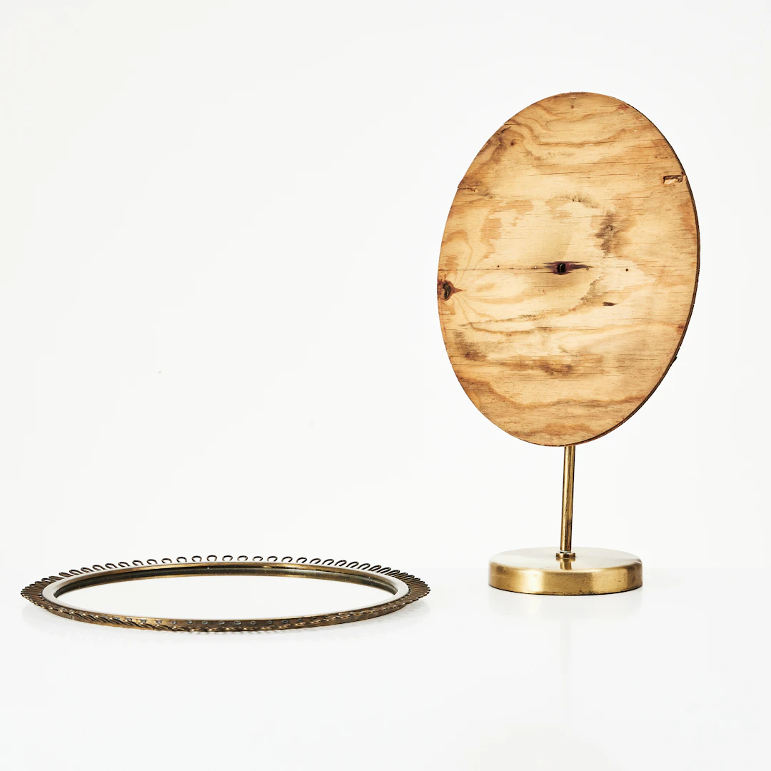 BORDSSPEGEL, 1940-tal, Swedish modern, mässing.