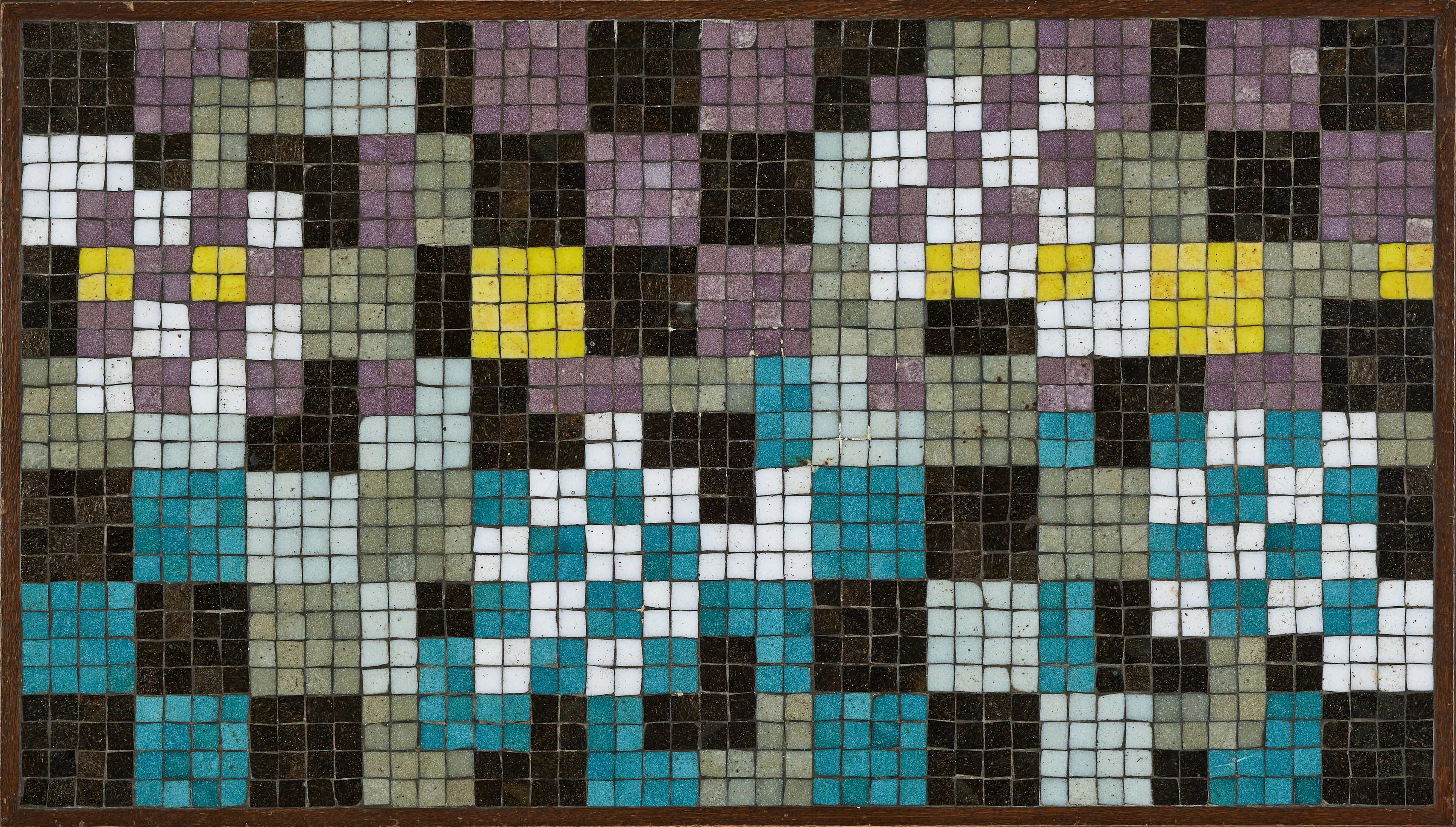 PIERRE OLOFSSON. geometriskt mönster, mosaik, osignerad.
