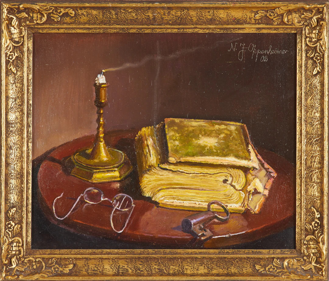 JOHNNY OPPENHEIMER (1923-2005). Stillleben, olja på duk, signerad