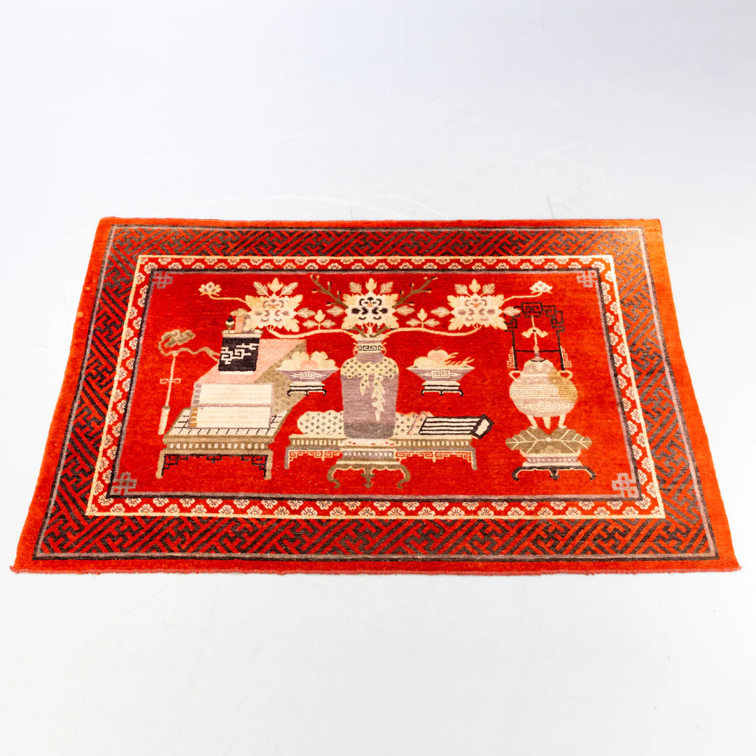 Chinesischer Teppich, semi-antik, ca. 150 x 227 cm.