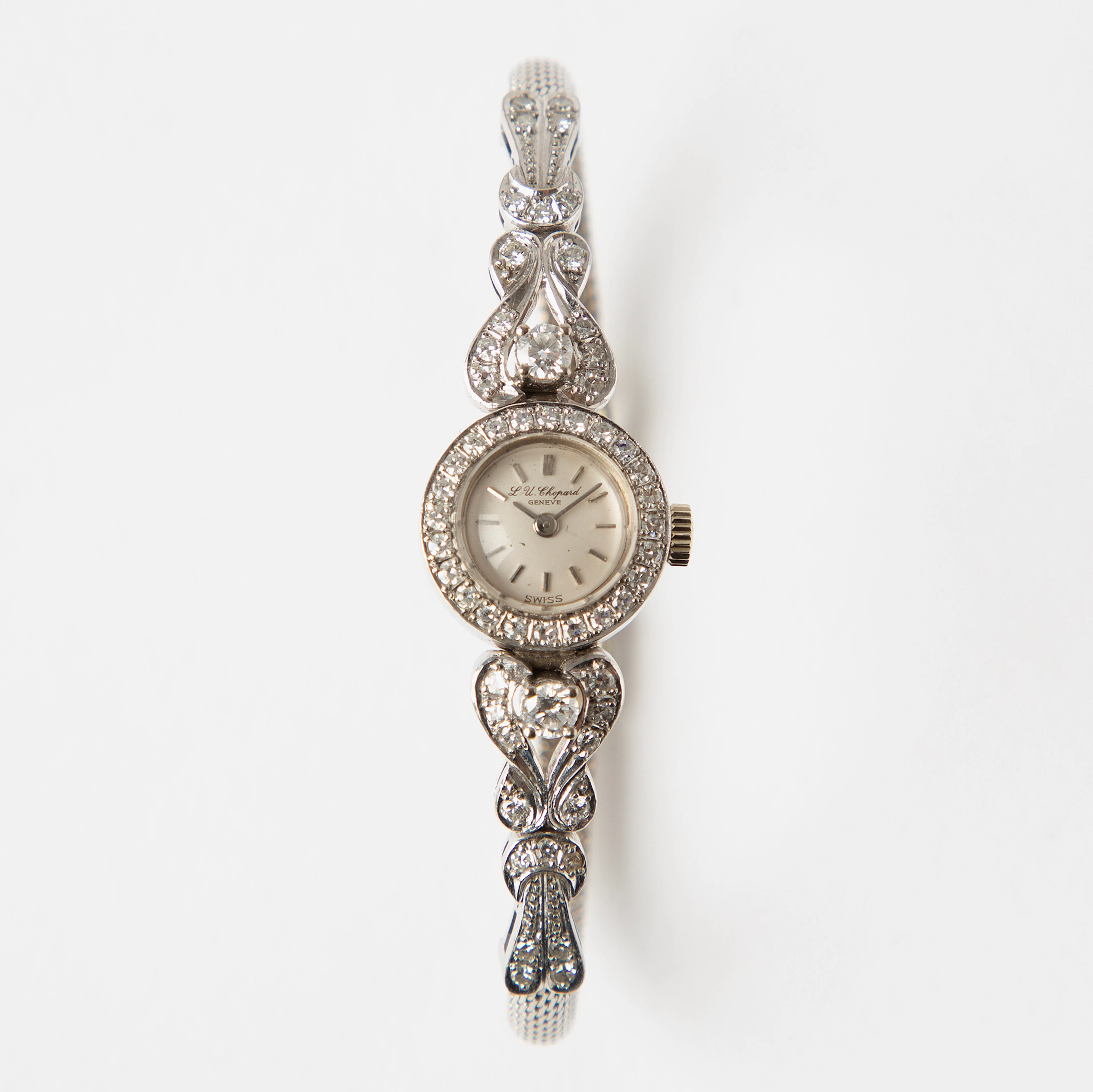 CHOPARD/ESZEHA, smyckesur, 15,5 mm, 18K vitguld och briljantslipade