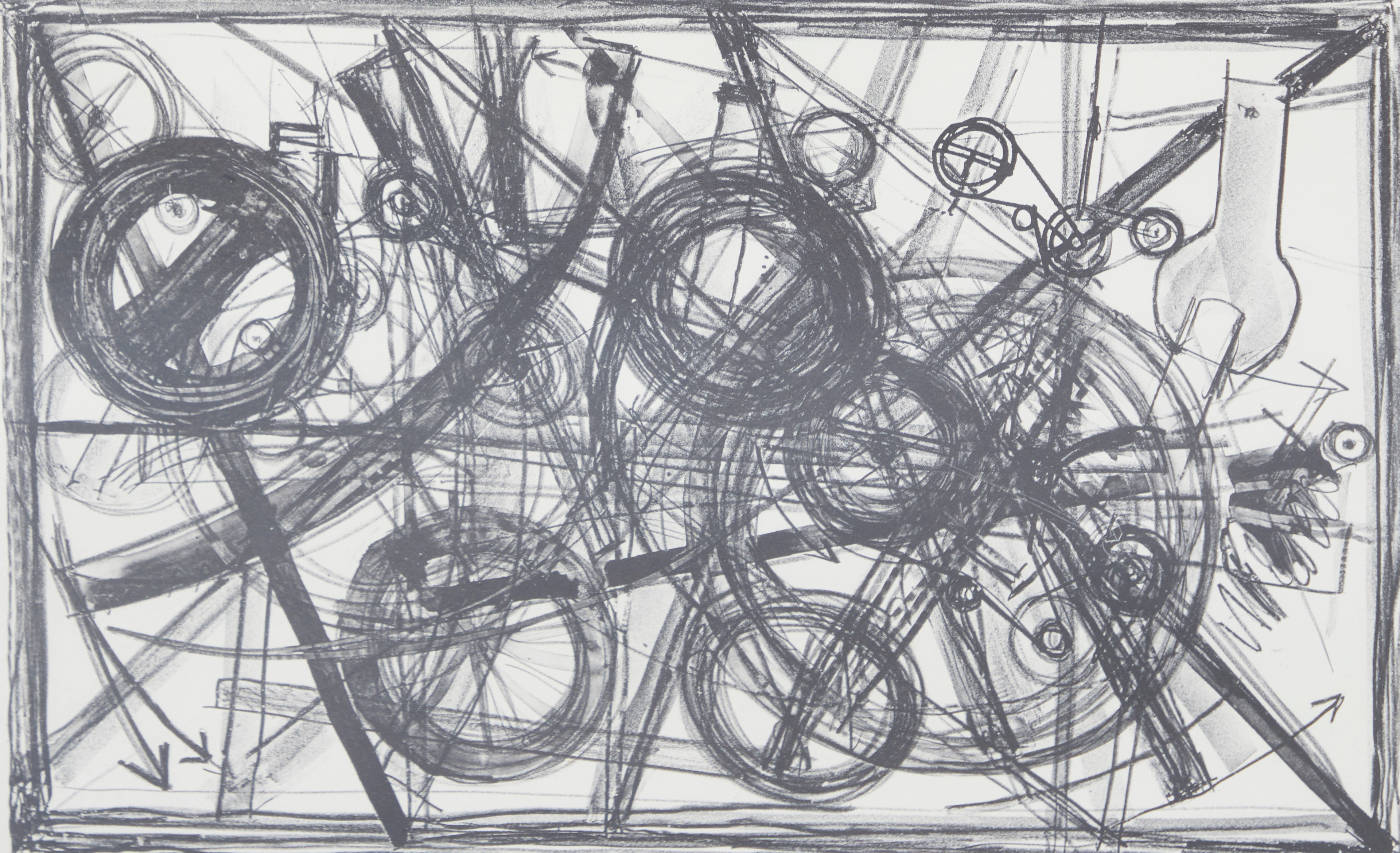 JEAN TINGUELY (1925-1991). Ohne Titel, Lithographie.