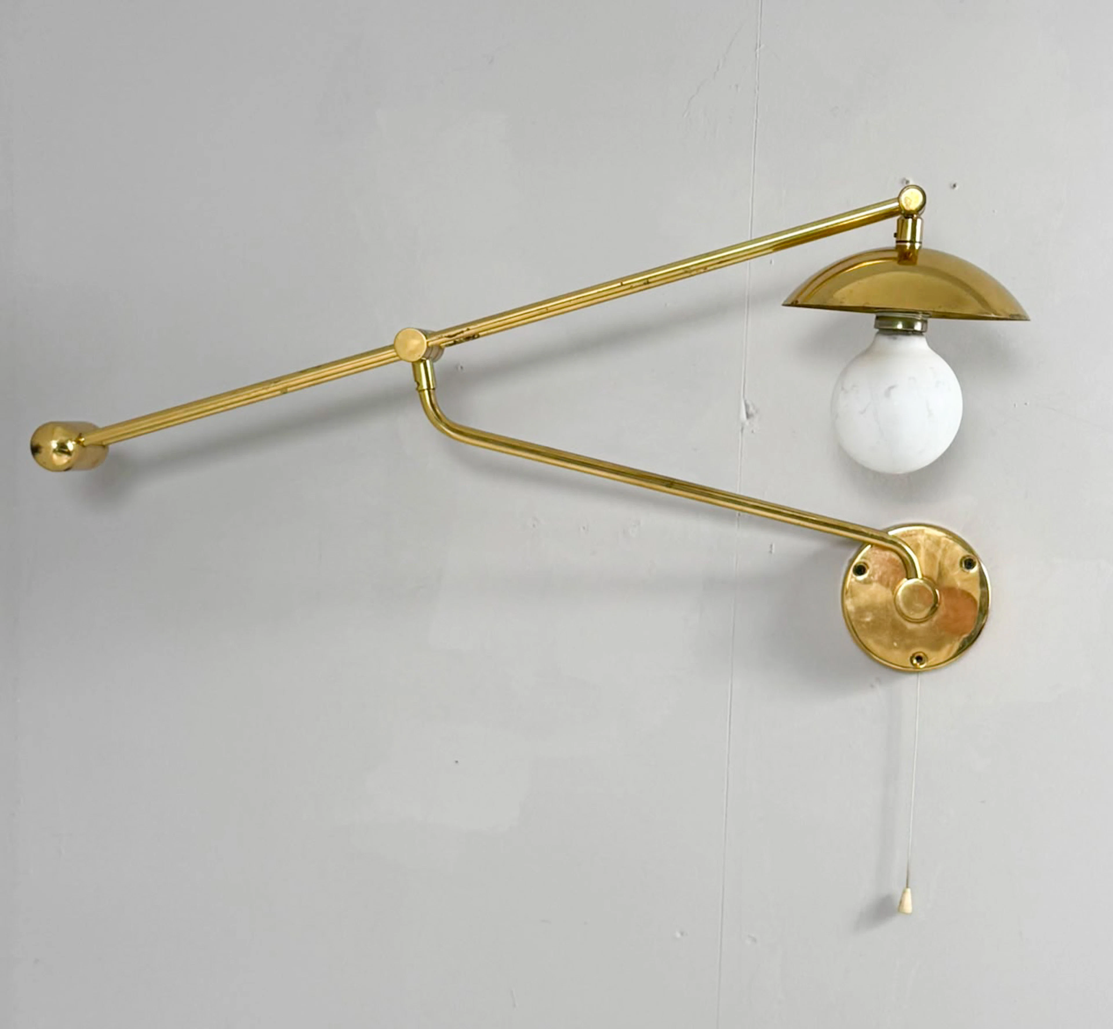 Schwenkbare Wandlampe von Hustadt Leuchten, Deutschland, 1980er Jahre.