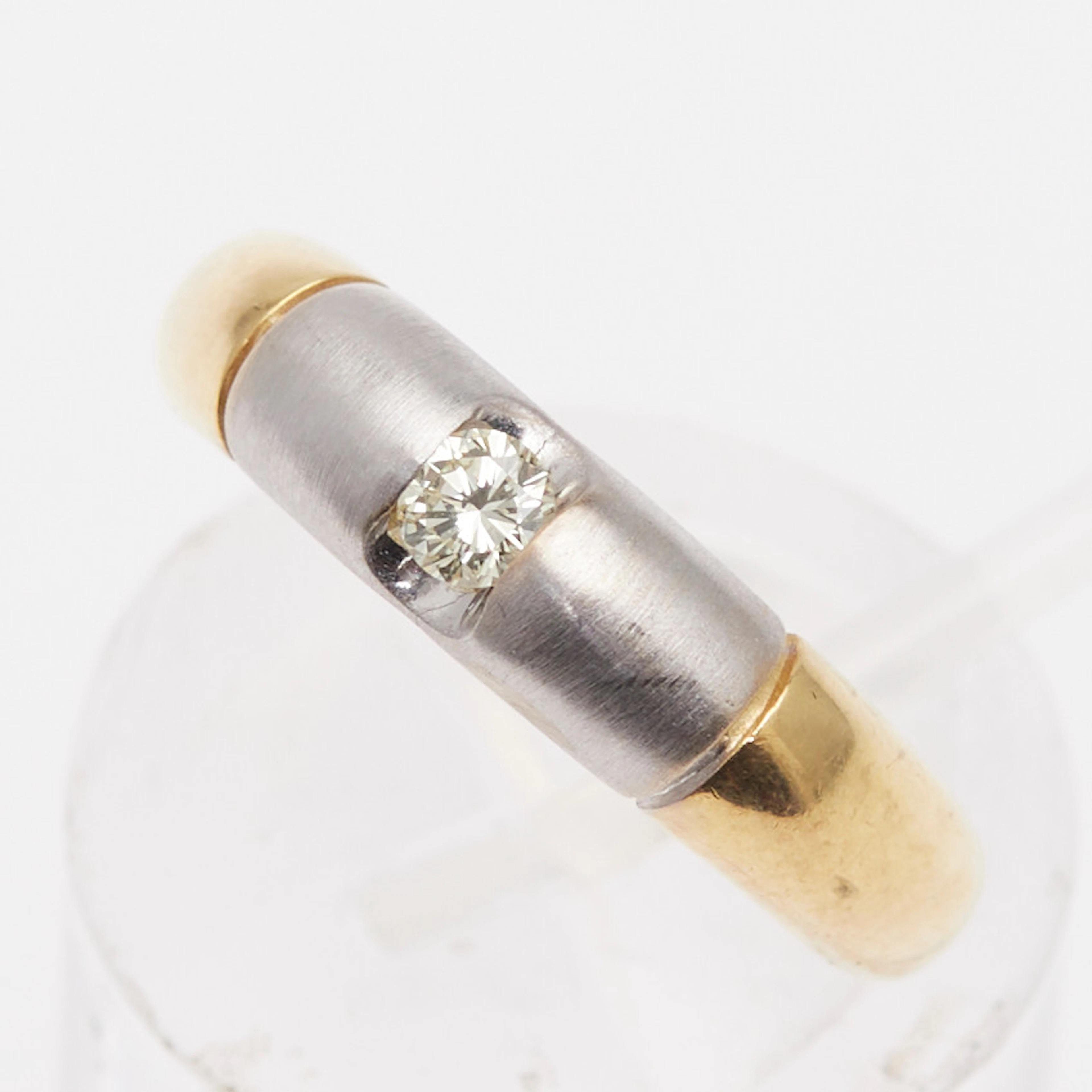 Ring, 750er Gelbgold, Diamant.