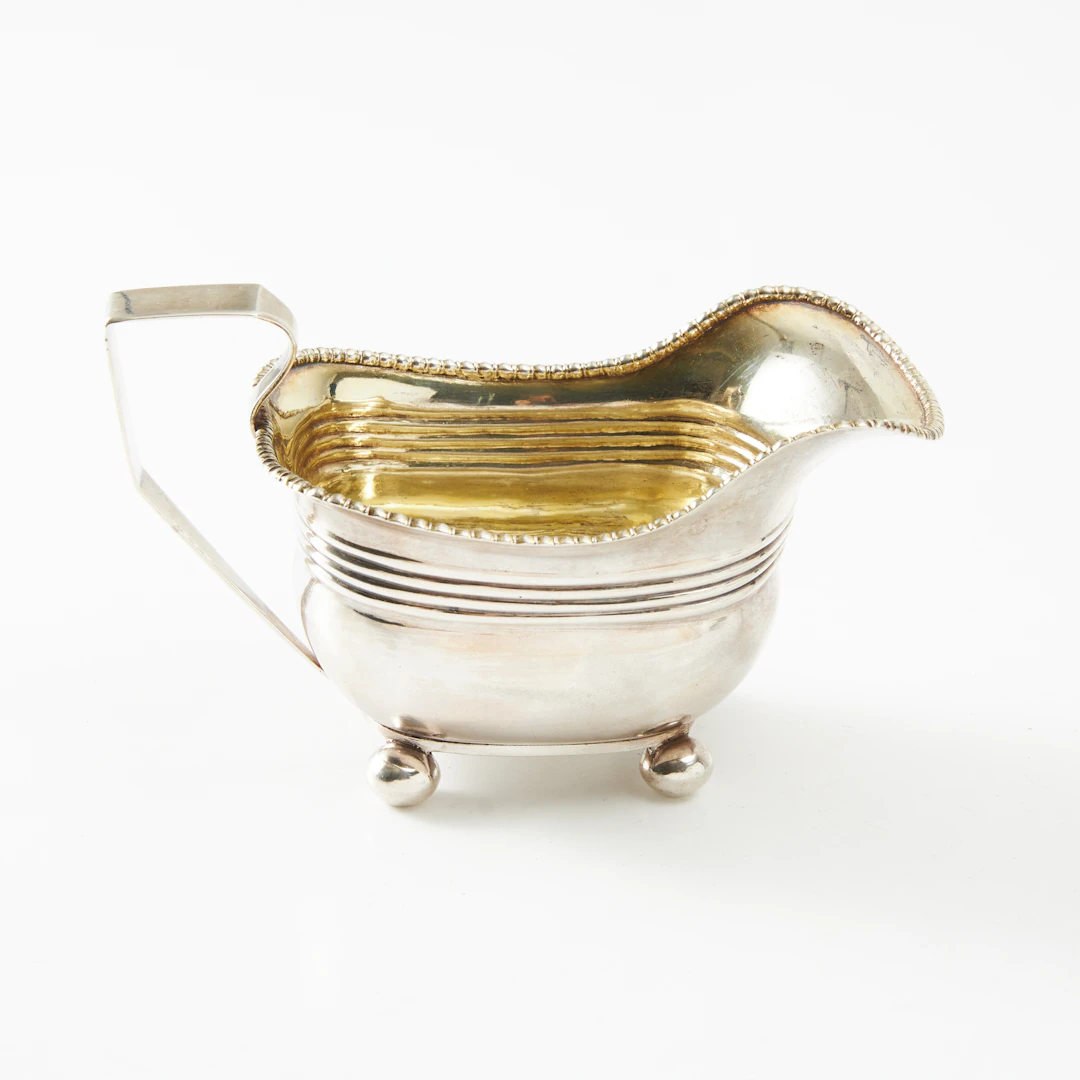 FREDRICH PETSCHLER. (Verksam 1813 - 1840, Göteborg) Mjölkkanna, silver