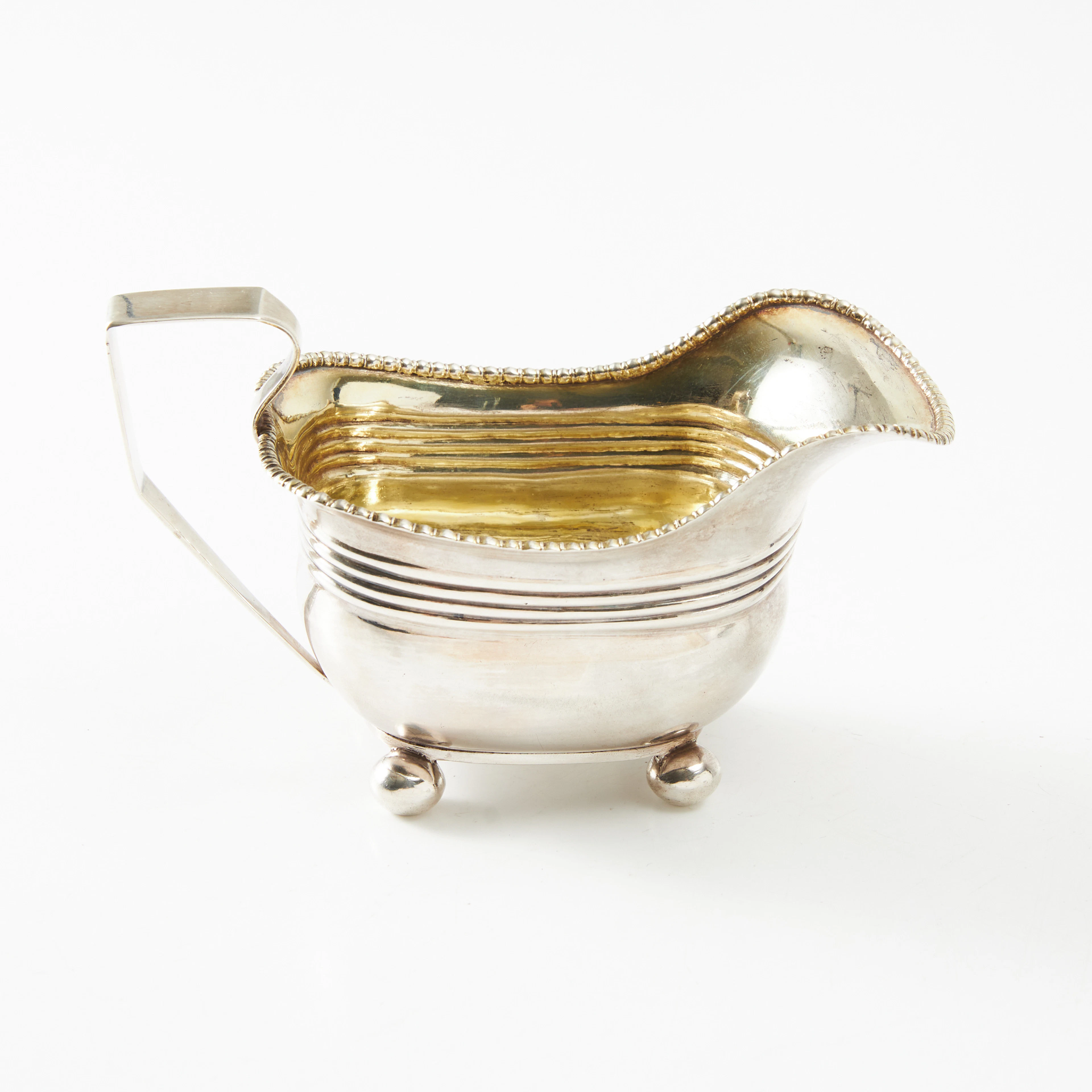 FREDRICH PETSCHLER. (Verksam 1813 - 1840, Göteborg) Mjölkkanna, silver