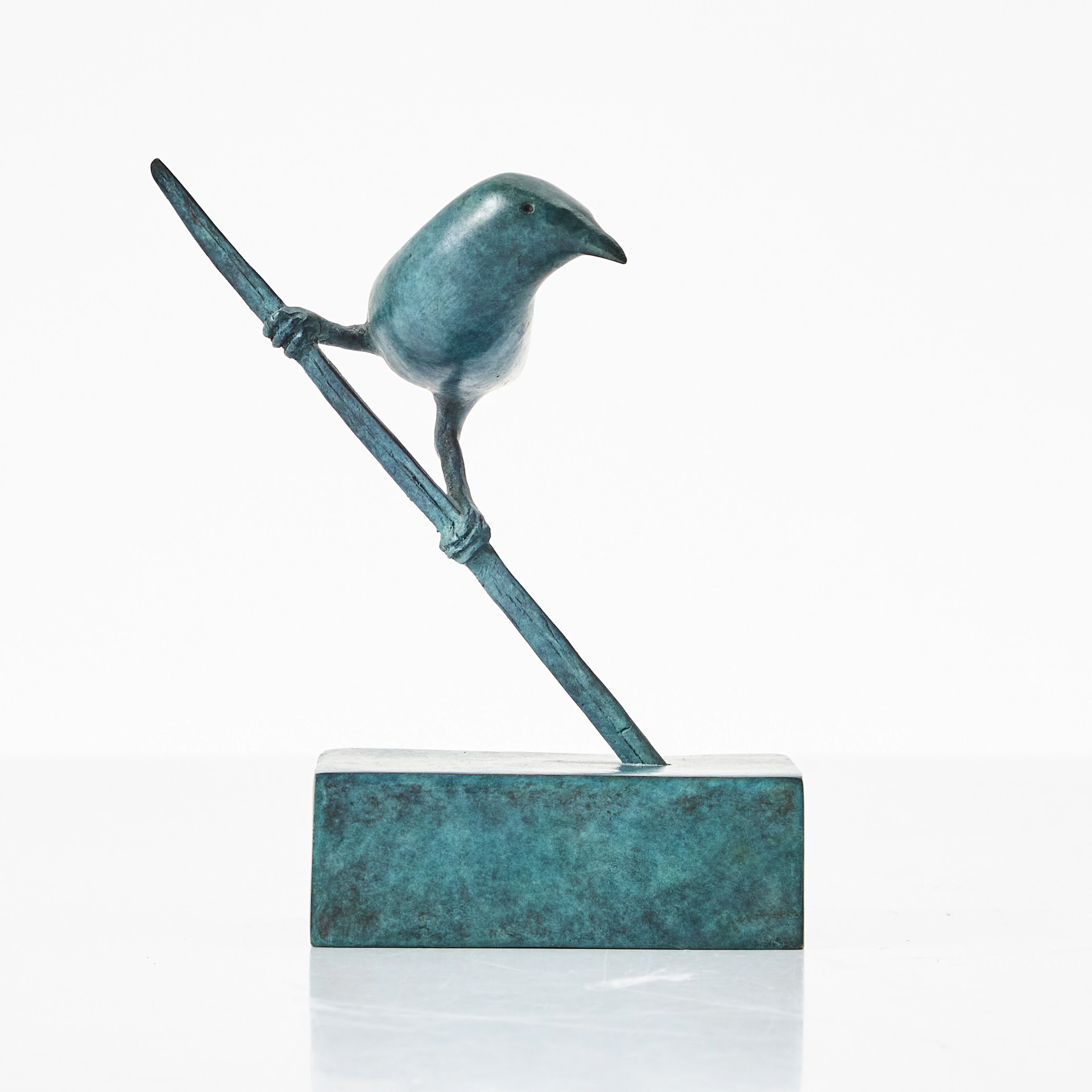 GUNNAR CYRÉN. "Livet på en skör tråd", skulptur, i form av fågel