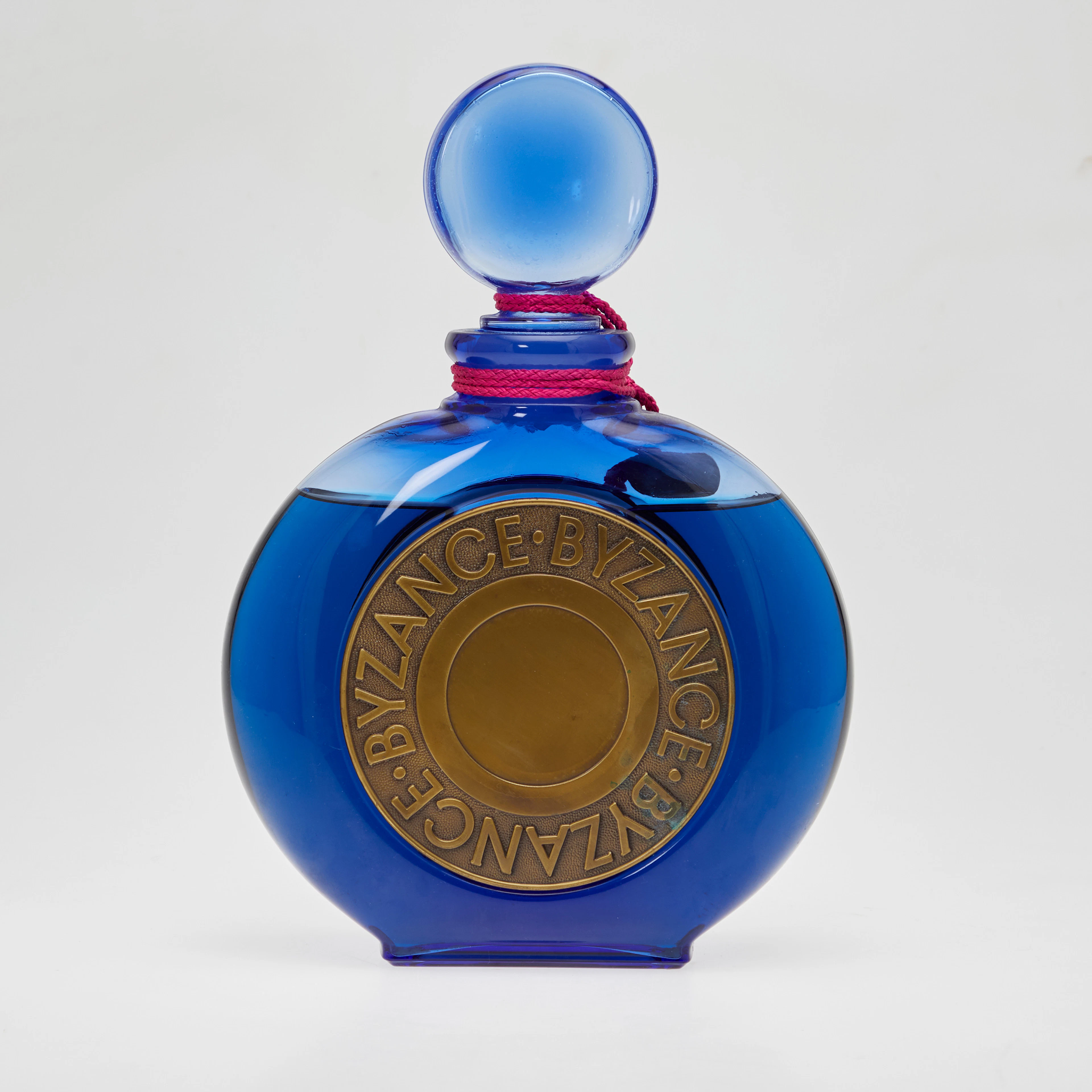 ROCHAS PARIS. Großfactice / Flacon, Duft 'Byzance', Glas, 1987, Frankreich.